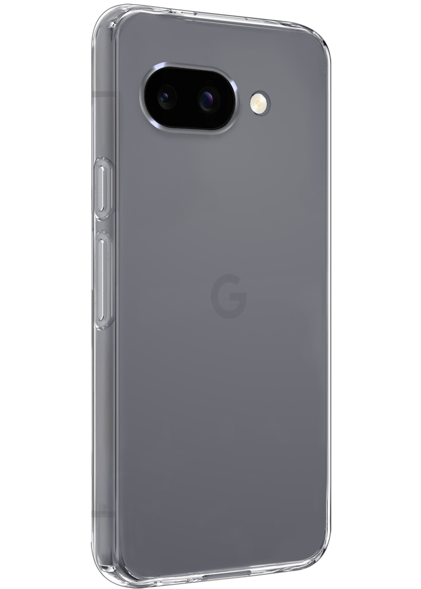LUQ LUQ Google Pixel 9a Hoesje Siliconen Met Screenprotector - Transparant