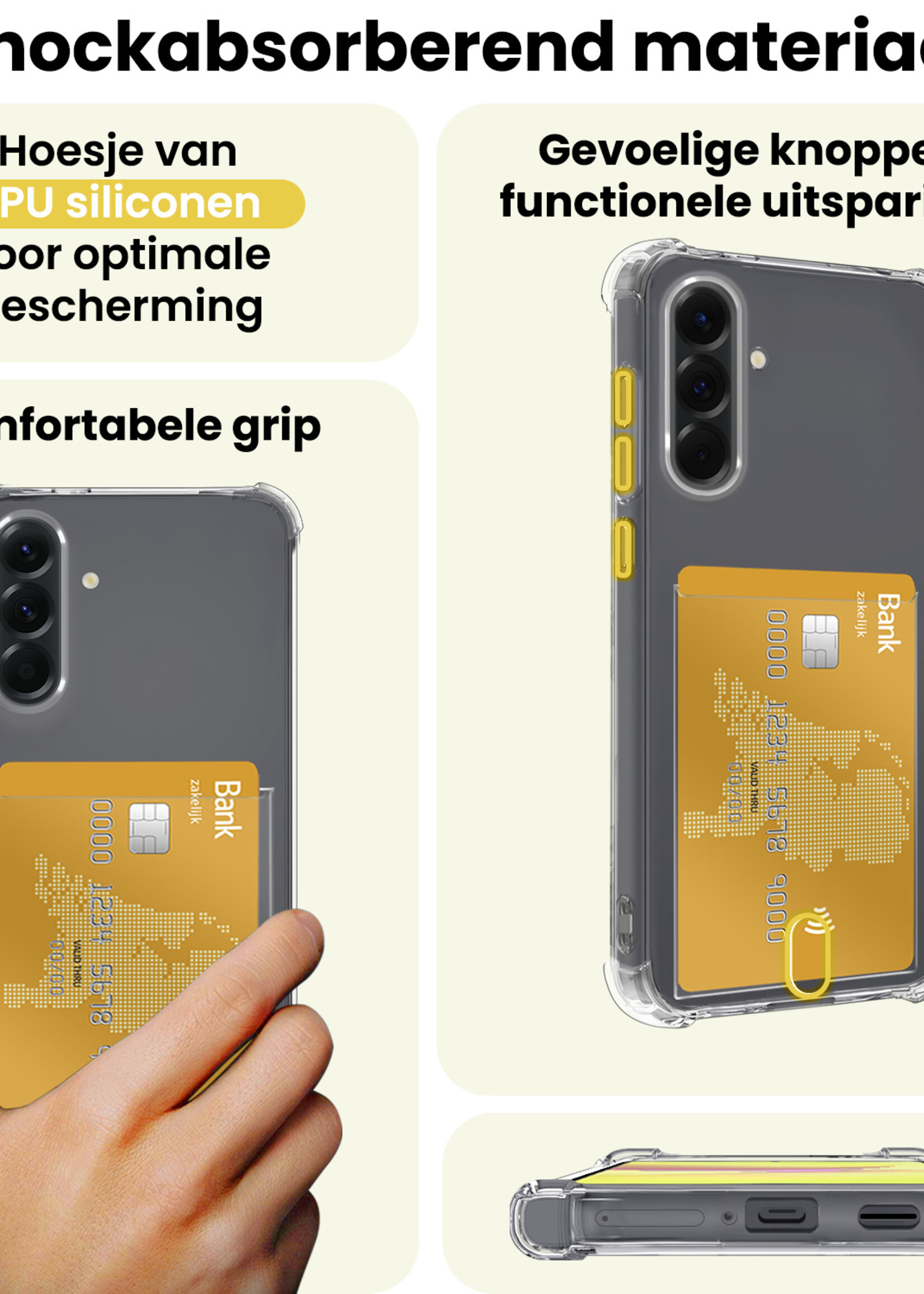 LUQ LUQ Samsung Galaxy A36 Hoesje Pashouder