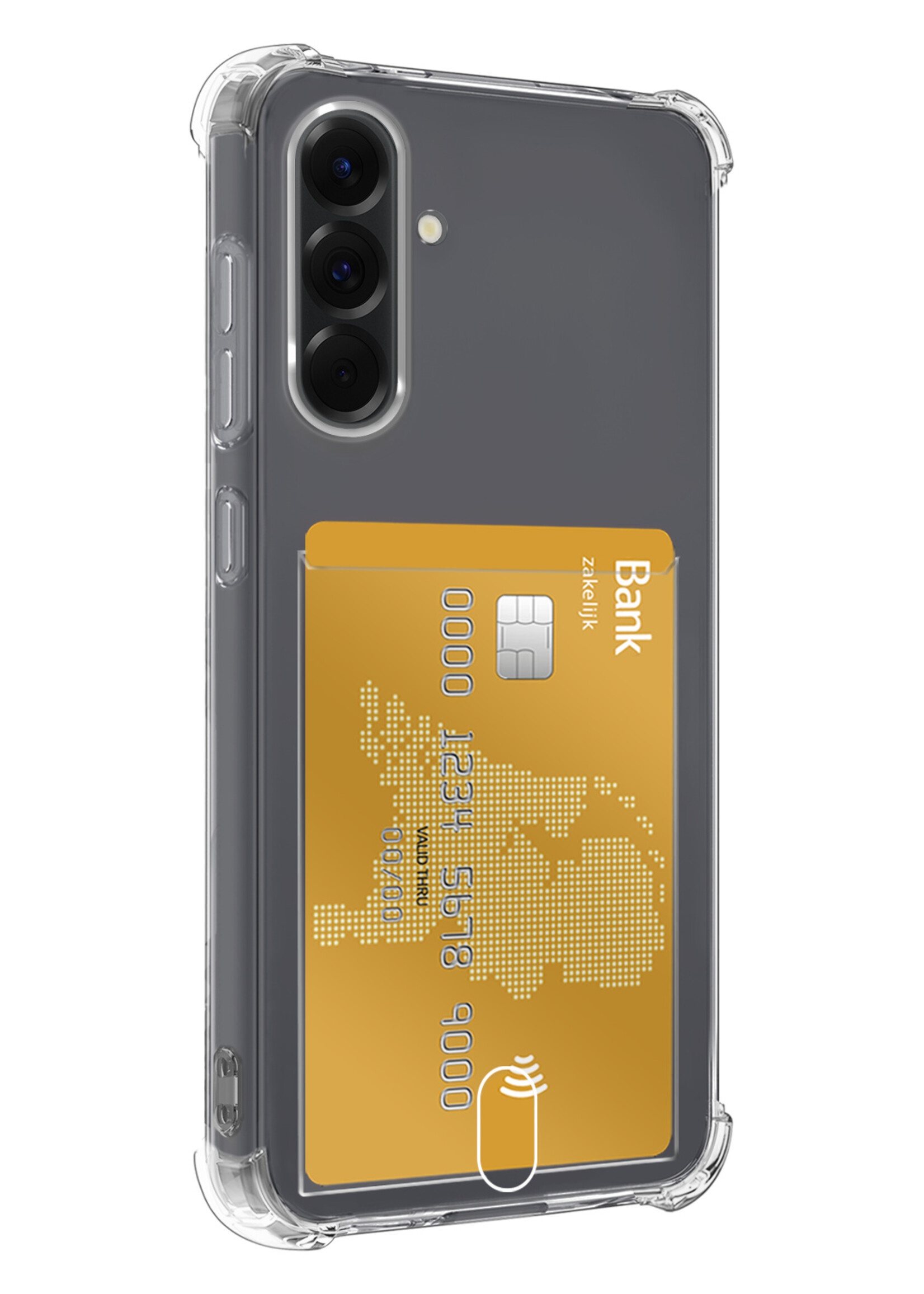 LUQ LUQ Samsung Galaxy A56 Hoesje Pashouder