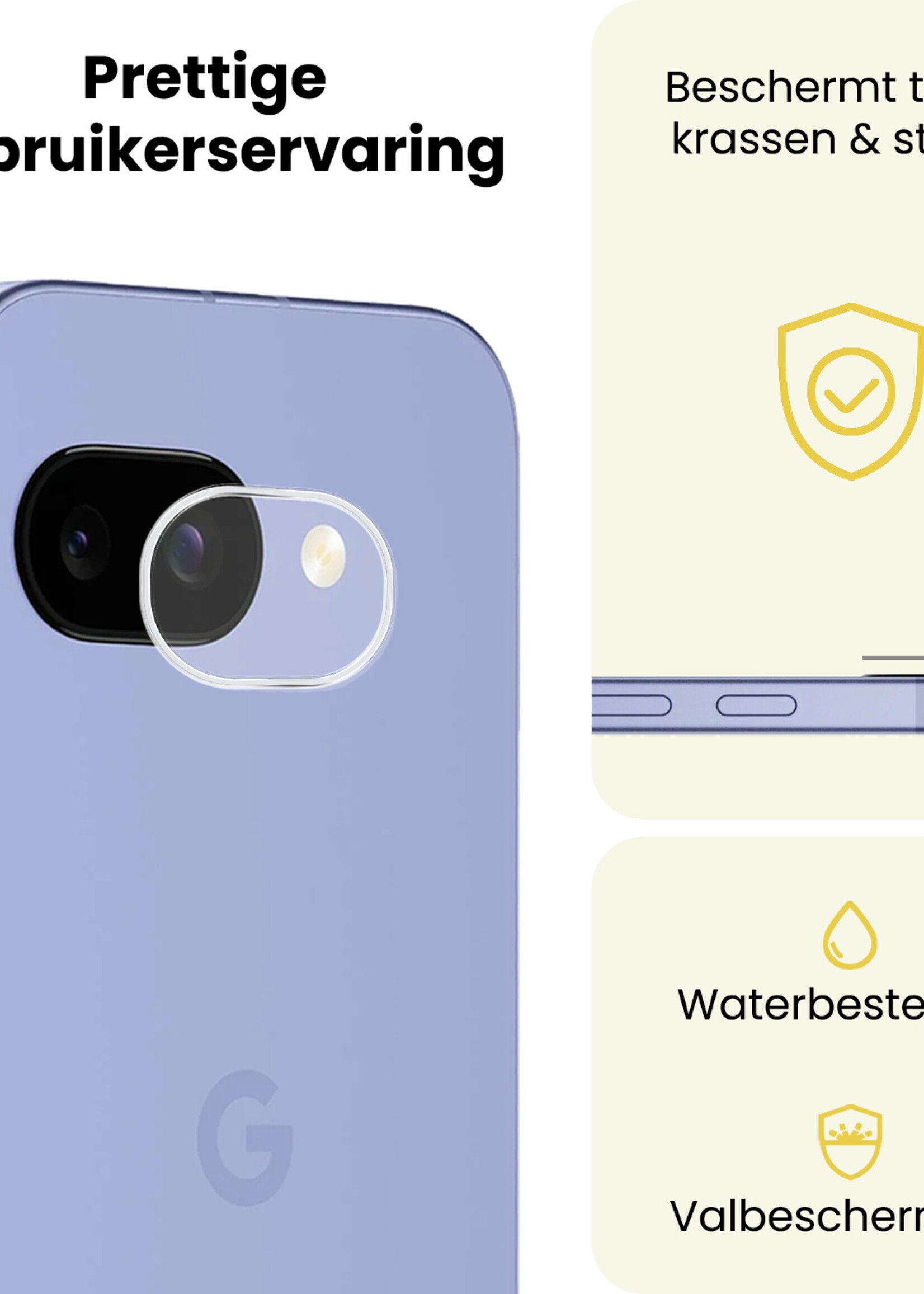 LUQ LUQ Google Pixel 9a Camera Screenprotector - 3 PACK