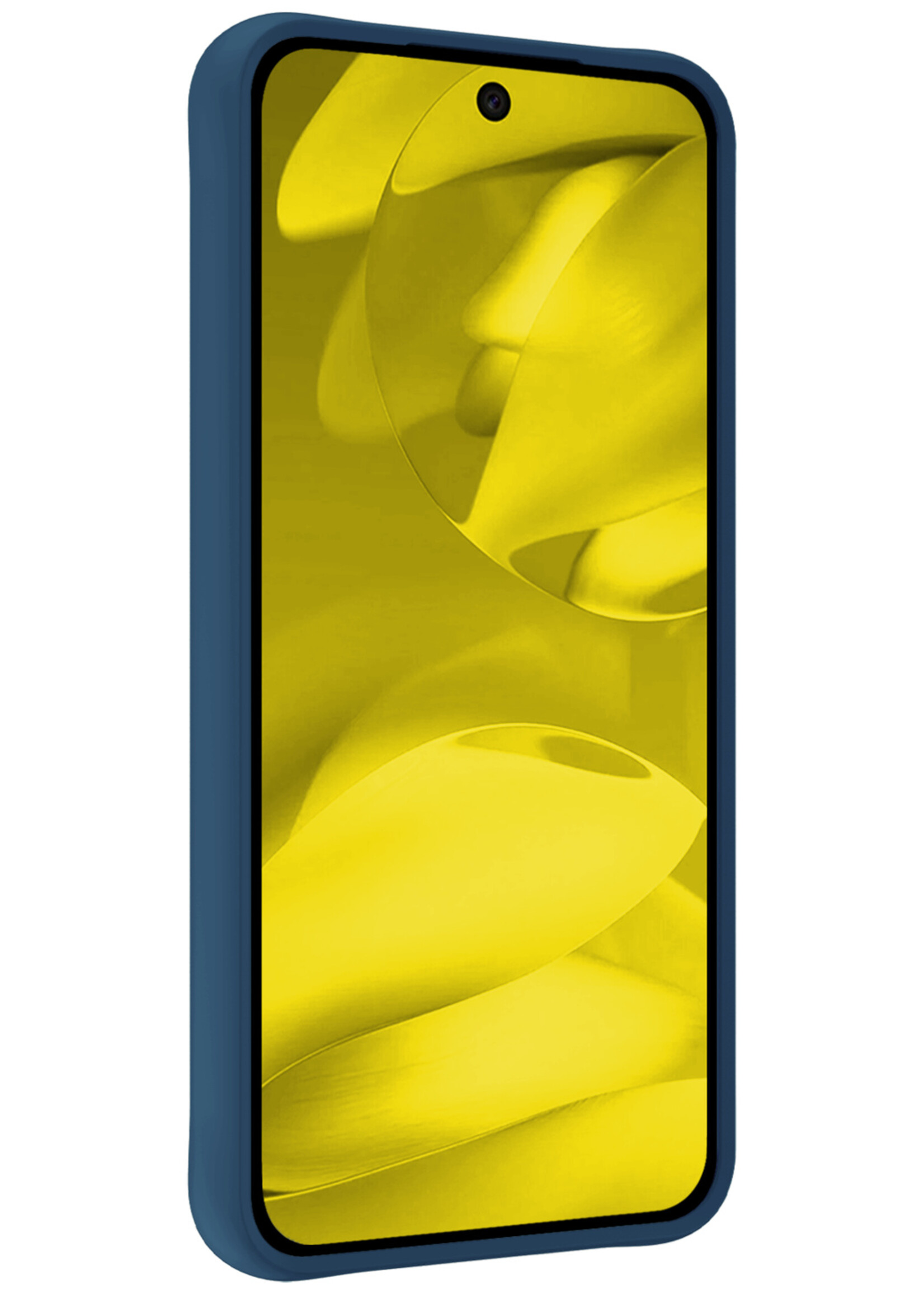 LUQ LUQ Google Pixel 9a Hoesje Siliconen - Donkerblauw