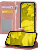 LUQ LUQ Google Pixel 9a Hoesje Bookcase - Rose Goud
