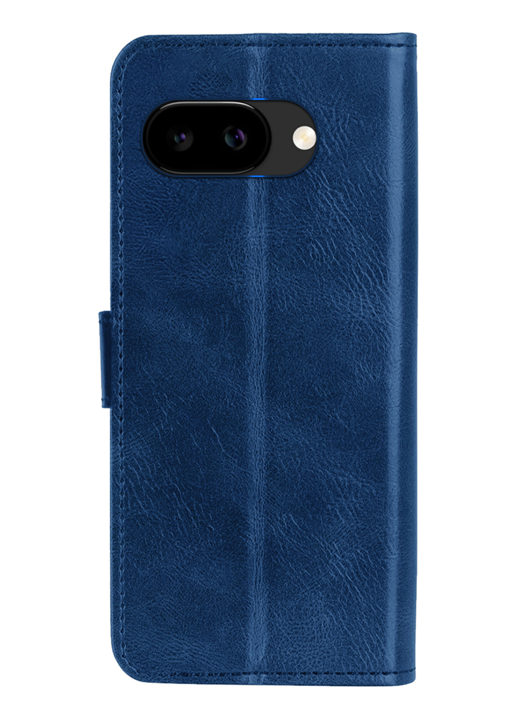 LUQ LUQ Google Pixel 9a Hoesje Bookcase Met Screenprotector - Donkerblauw