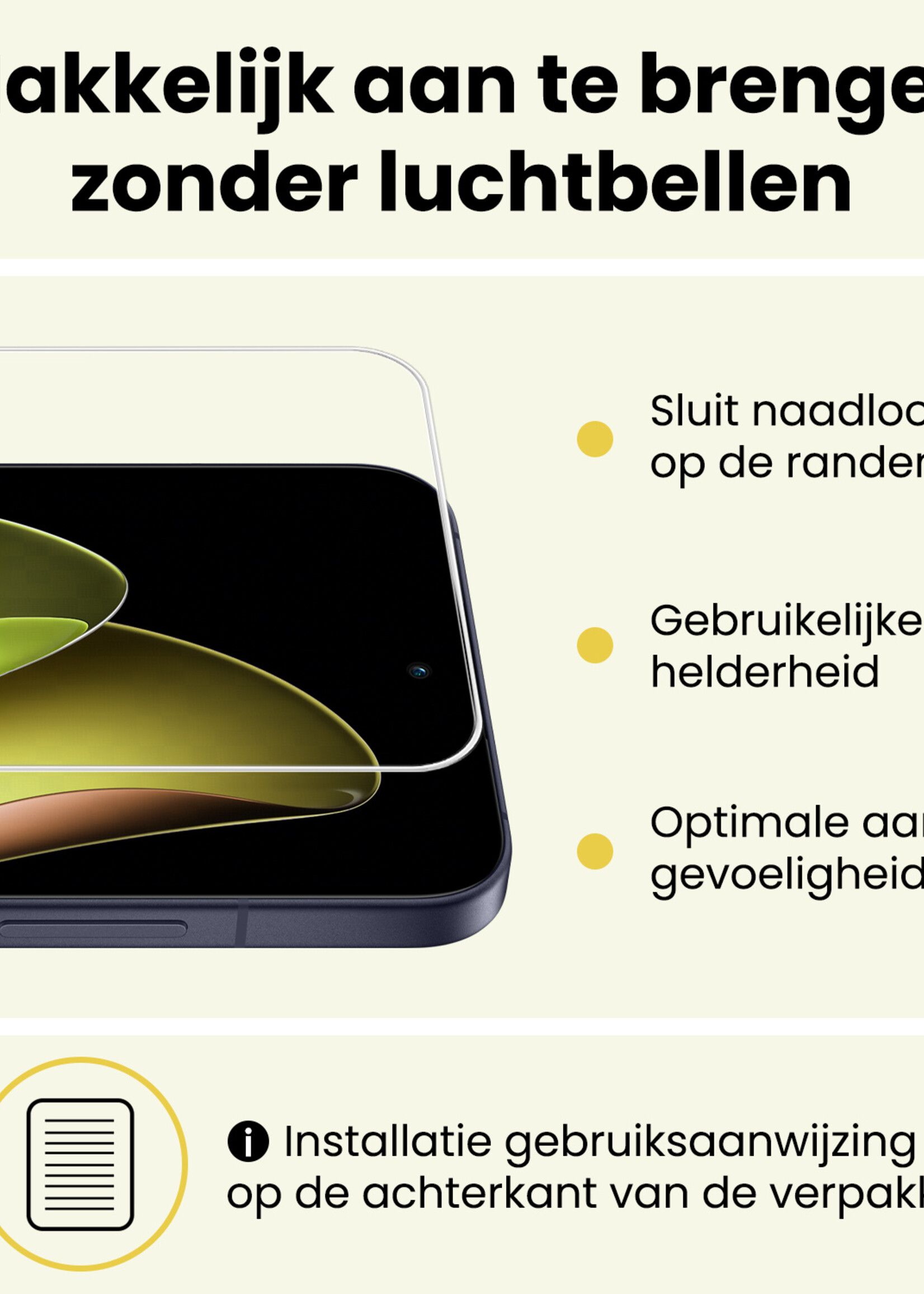 LUQ LUQ Oppo Reno13 Hoesje Siliconen Met 2x Screenprotector - Transparant