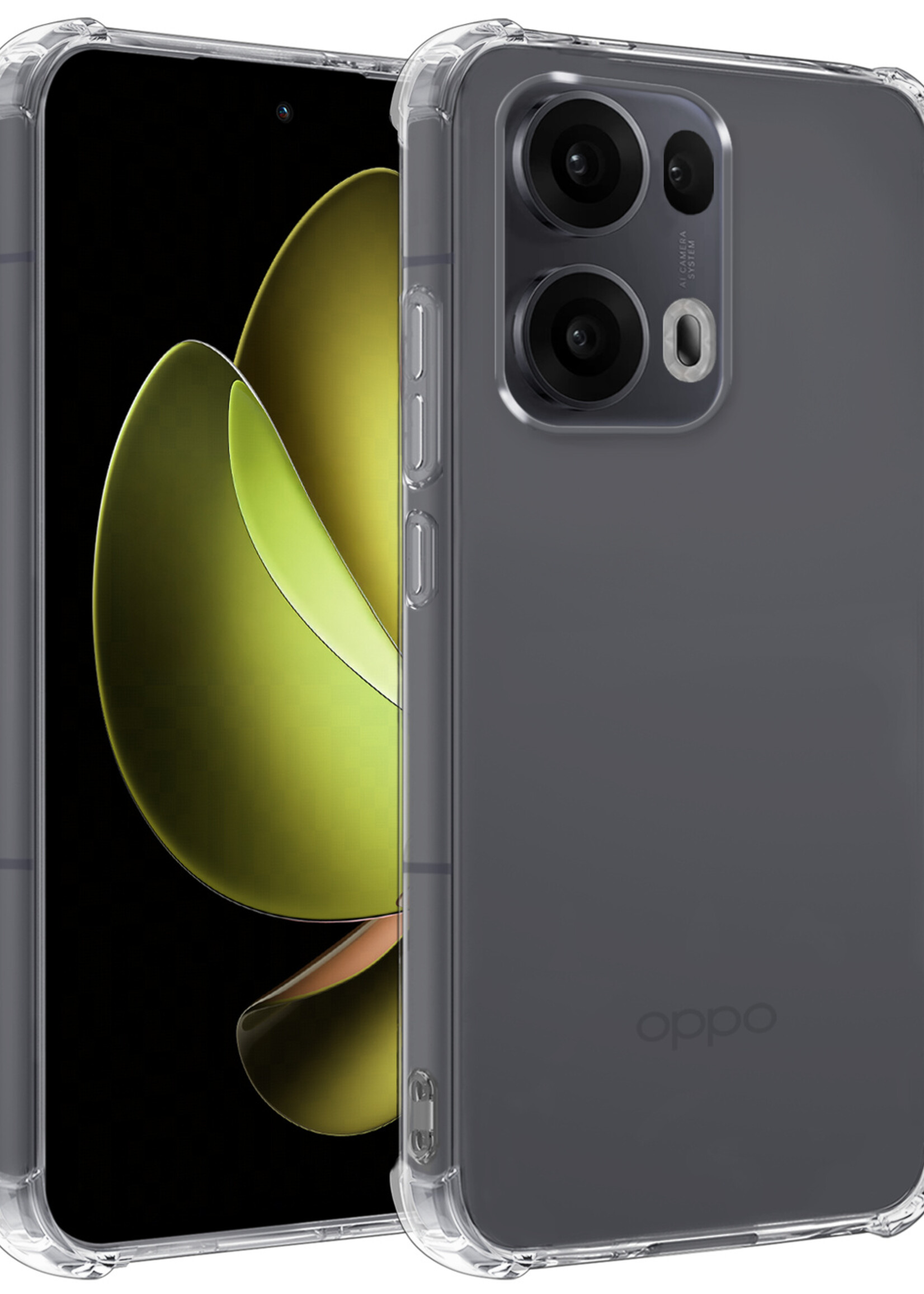LUQ LUQ Oppo Reno13 Pro Hoesje Shockproof - Transparant