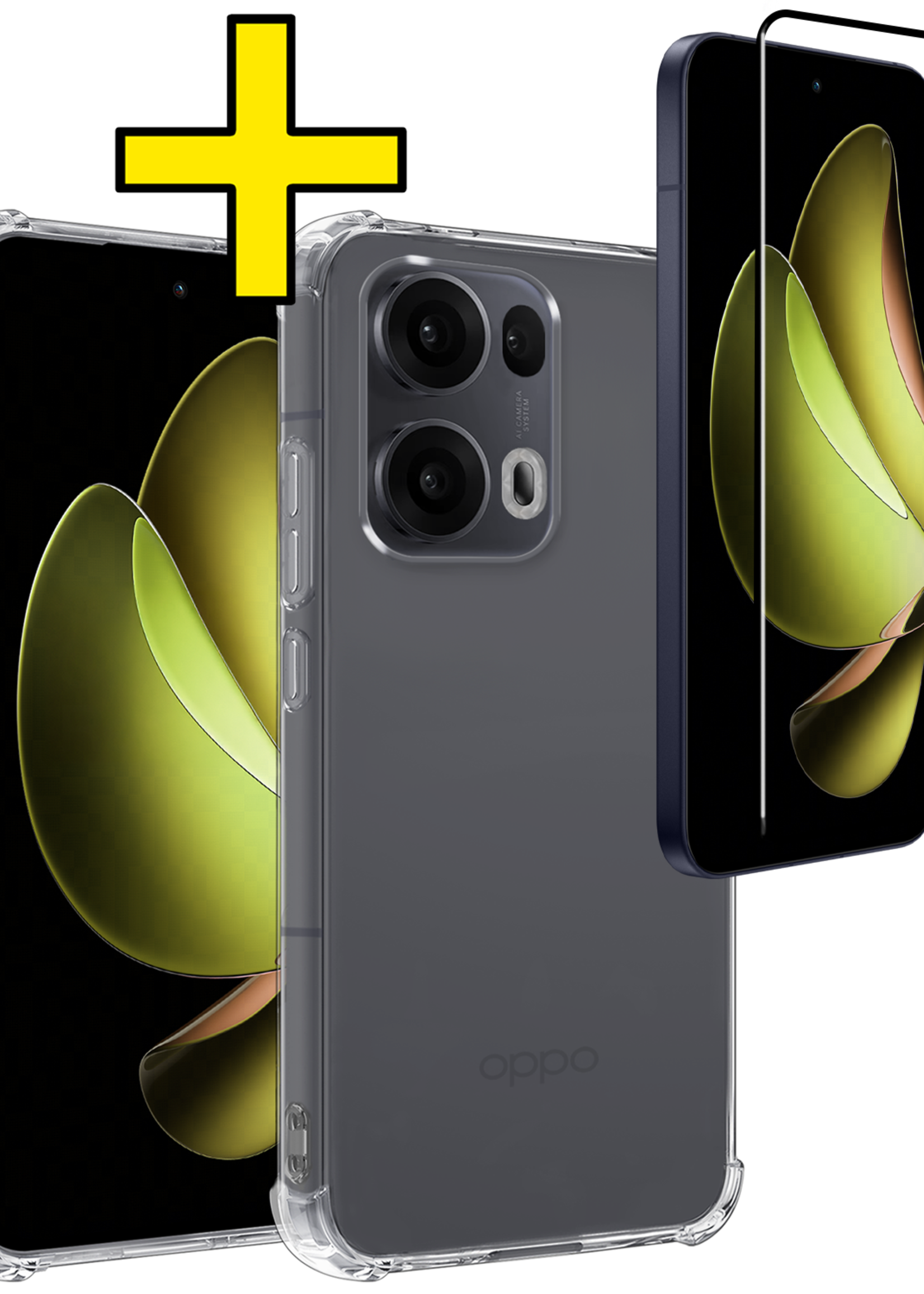 LUQ LUQ Oppo Reno13 Pro Hoesje Shockproof Met Screenprotector