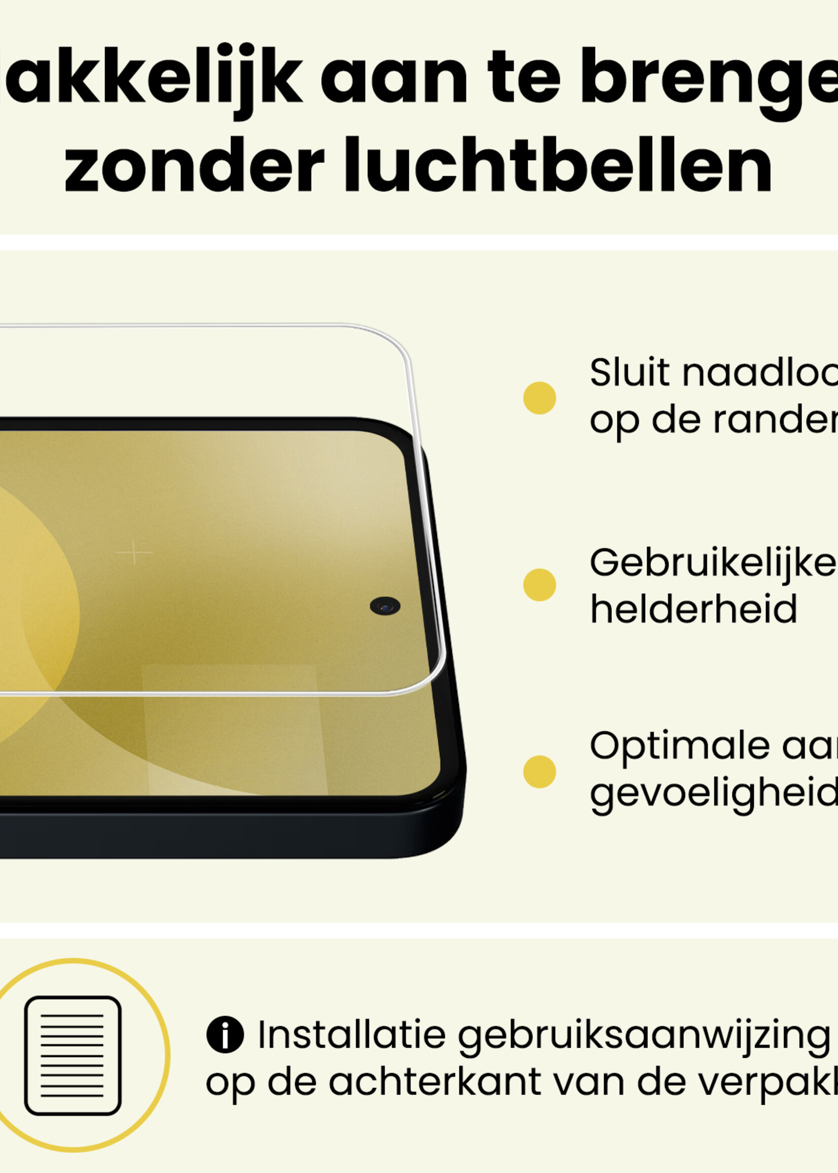 LUQ LUQ Nothing Phone (3a) Pro Screenprotector Glas  - 3 PACK