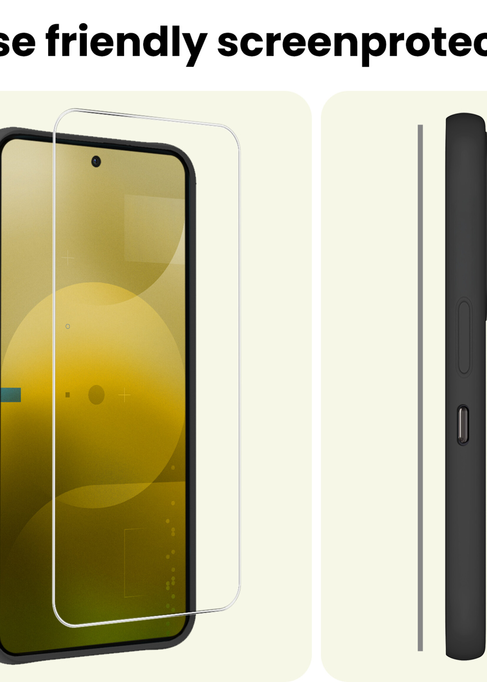 LUQ LUQ Nothing Phone (3a) Pro Screenprotector Glas  - 3 PACK