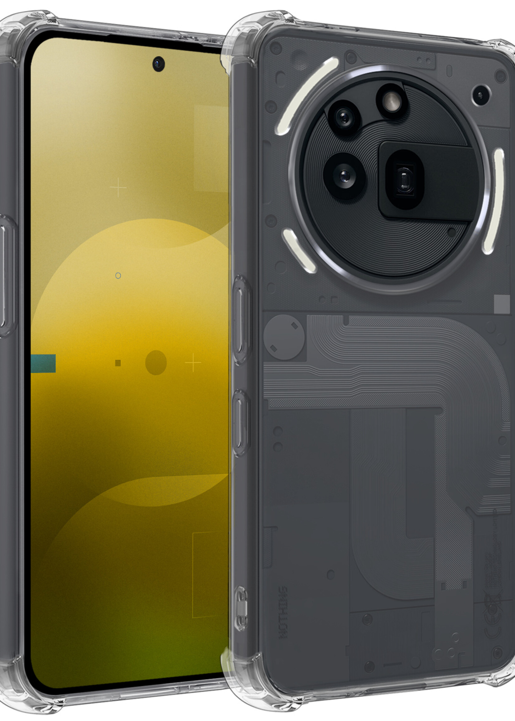 LUQ LUQ Nothing Phone (3a) Pro Hoesje Shockproof - Transparant