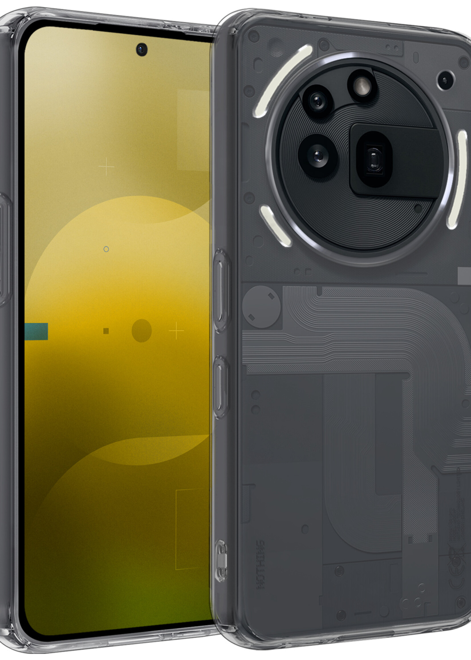 LUQ LUQ Nothing Phone (3a) Pro Hoesje Siliconen - Transparant