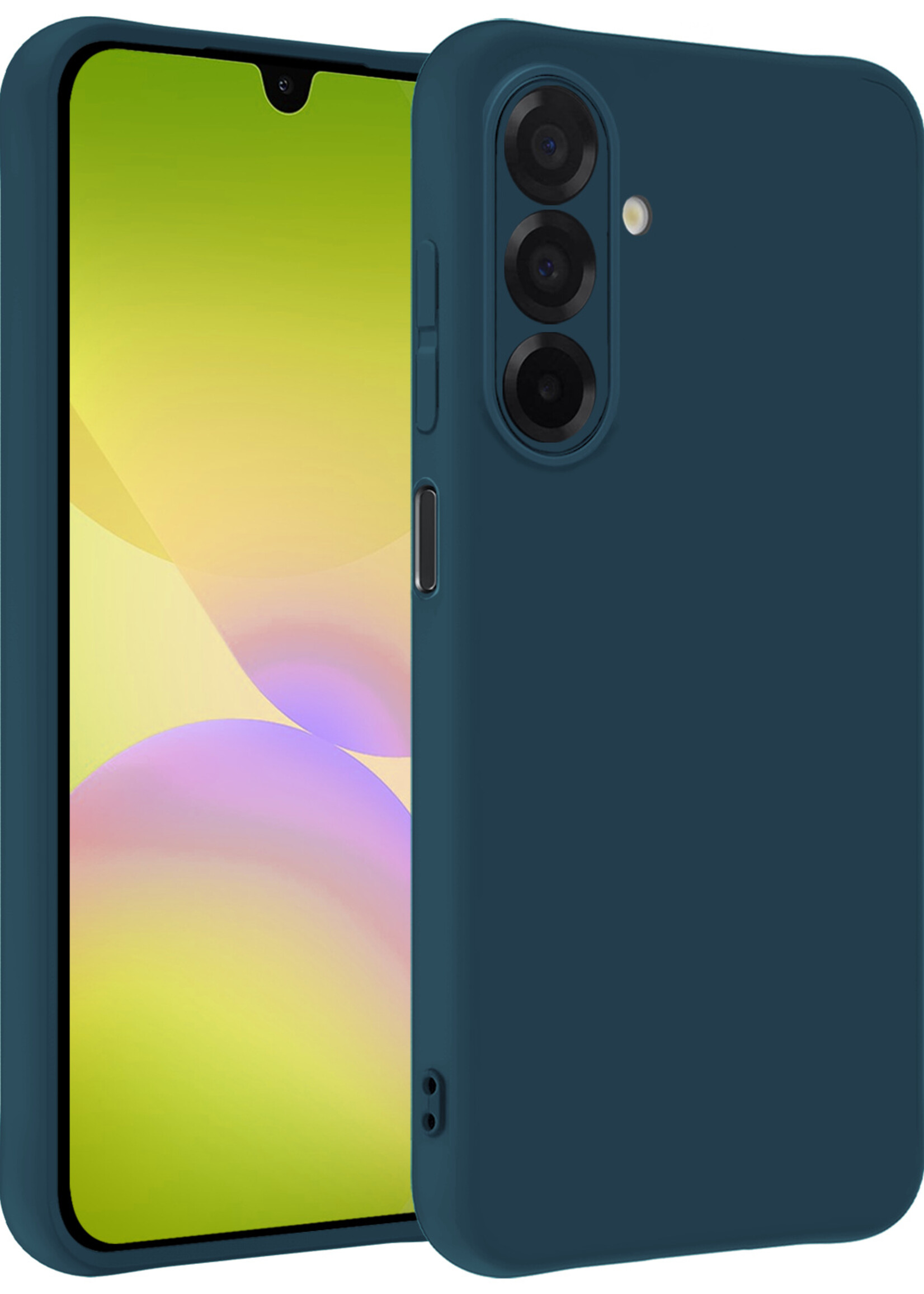 LUQ LUQ Samsung Galaxy A26 Hoesje Siliconen - Donkerblauw