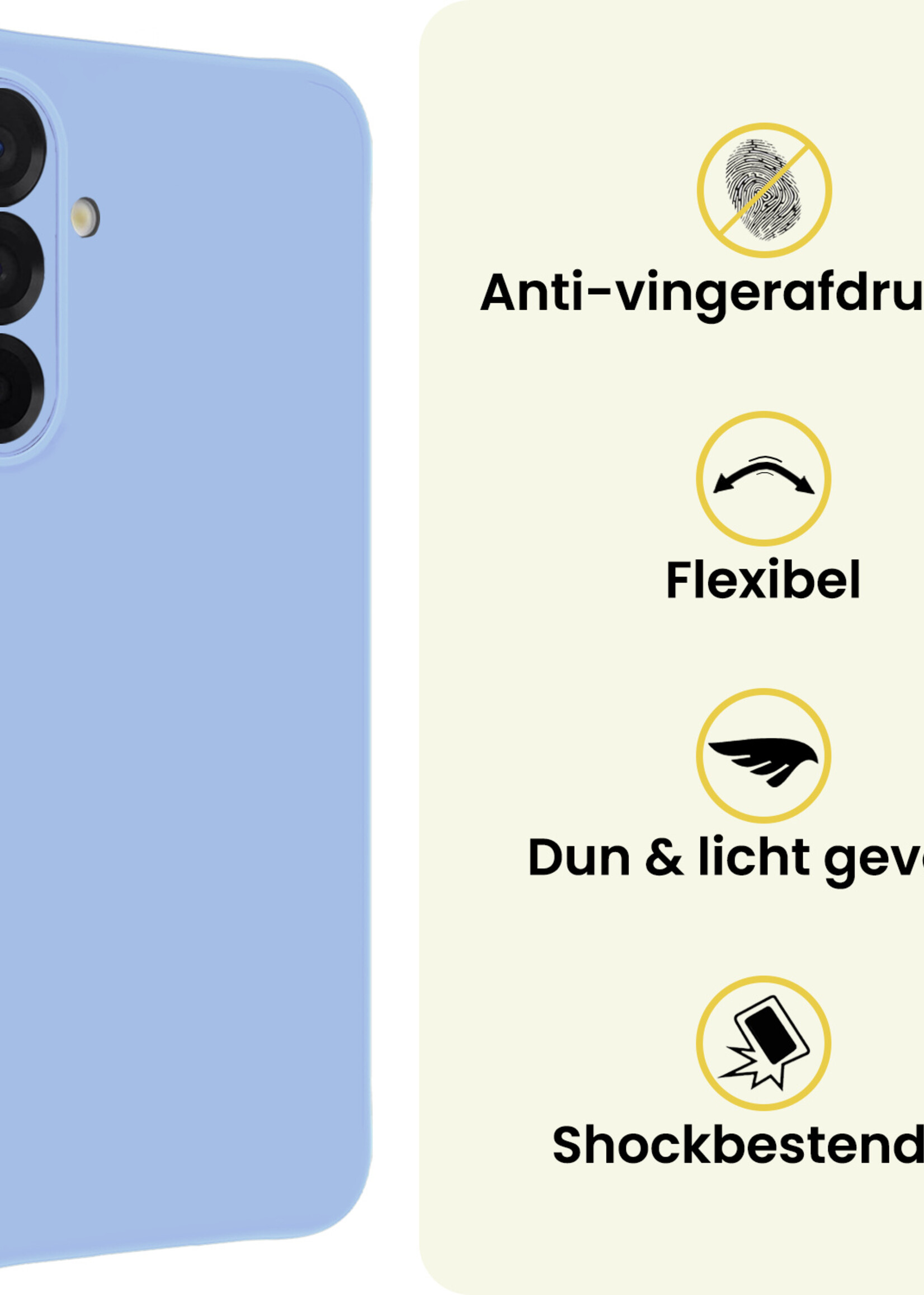 LUQ LUQ Samsung Galaxy A26 Hoesje Siliconen - Lichtblauw