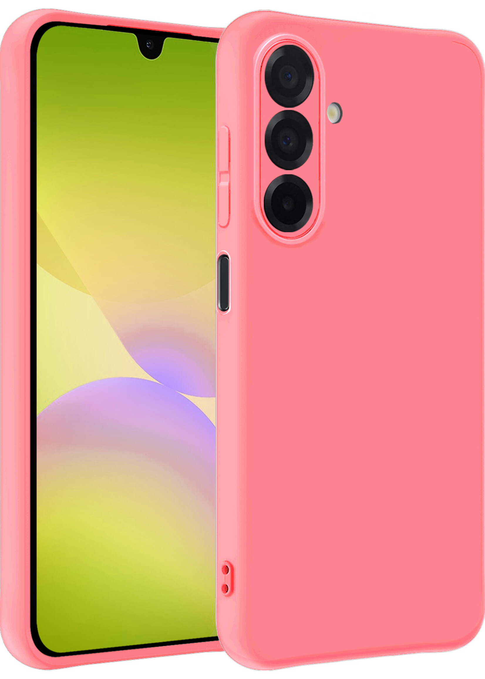 LUQ LUQ Samsung Galaxy A26 Hoesje Siliconen - Lichtroze