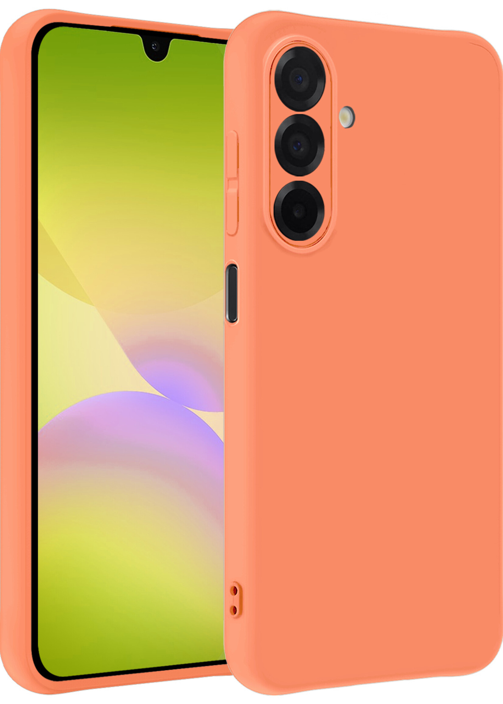 LUQ LUQ Samsung Galaxy A26 Hoesje Siliconen - Perzik