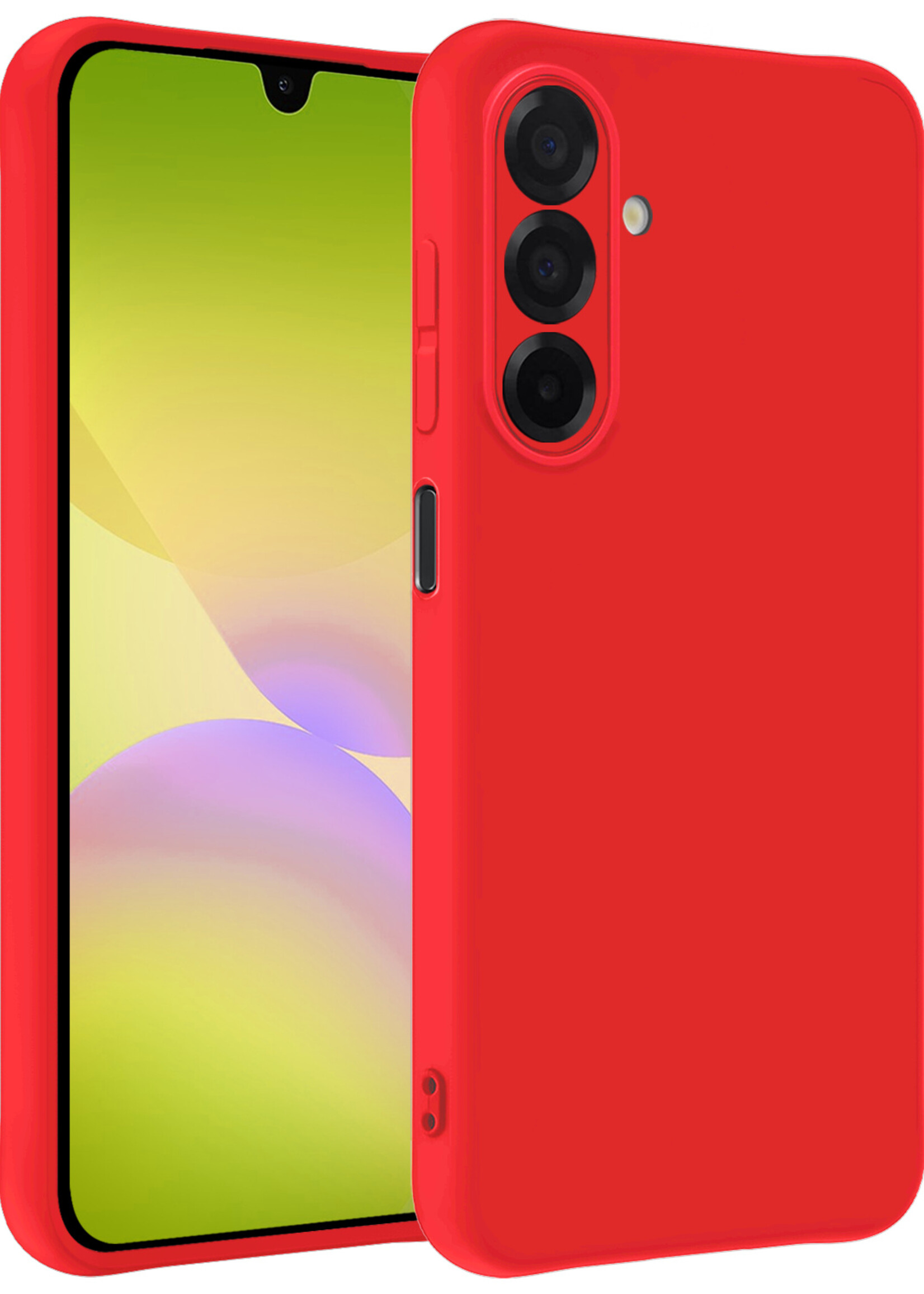 LUQ LUQ Samsung Galaxy A26 Hoesje Siliconen - Rood