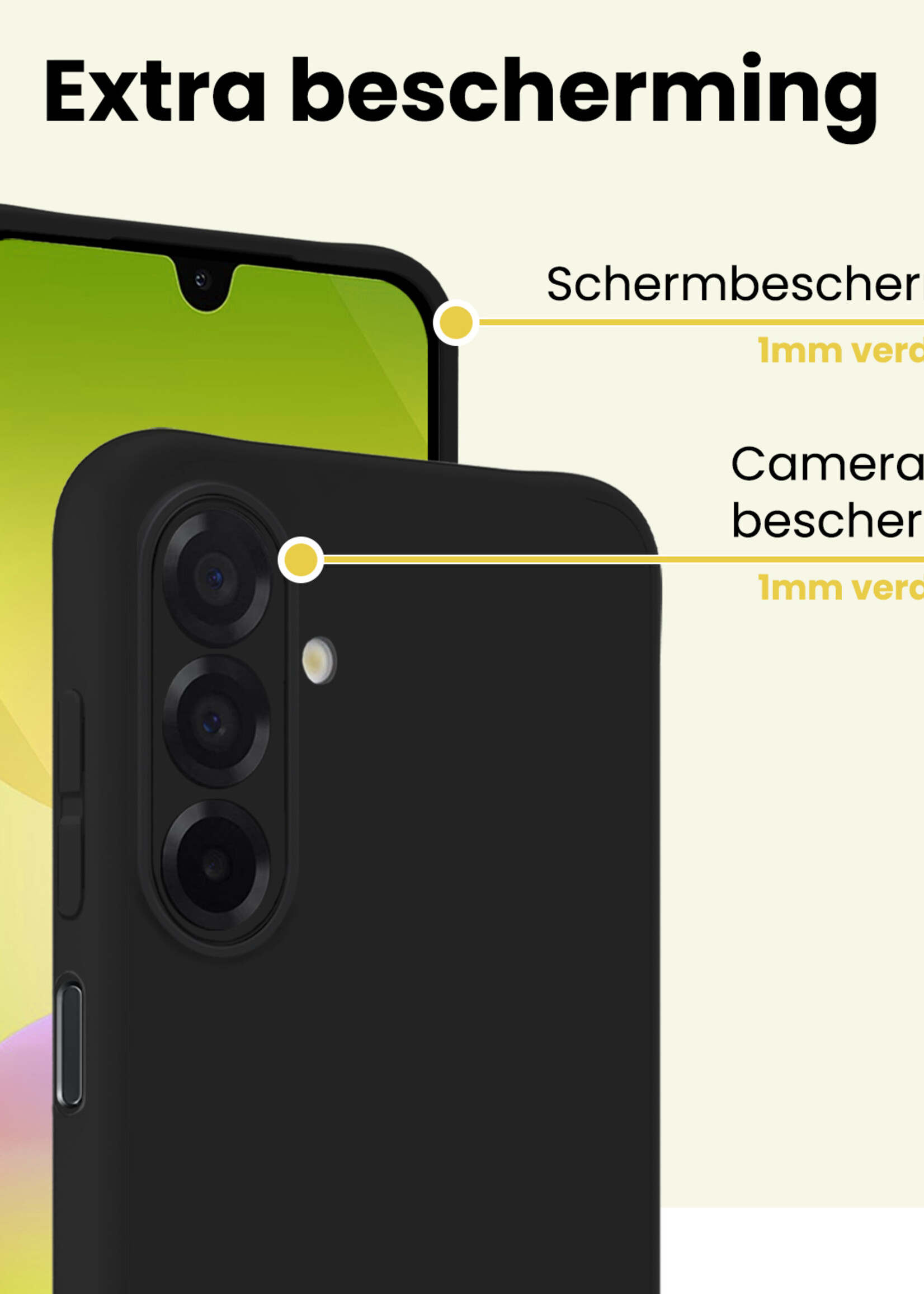 LUQ LUQ Samsung Galaxy A26 Hoesje Siliconen - Zwart