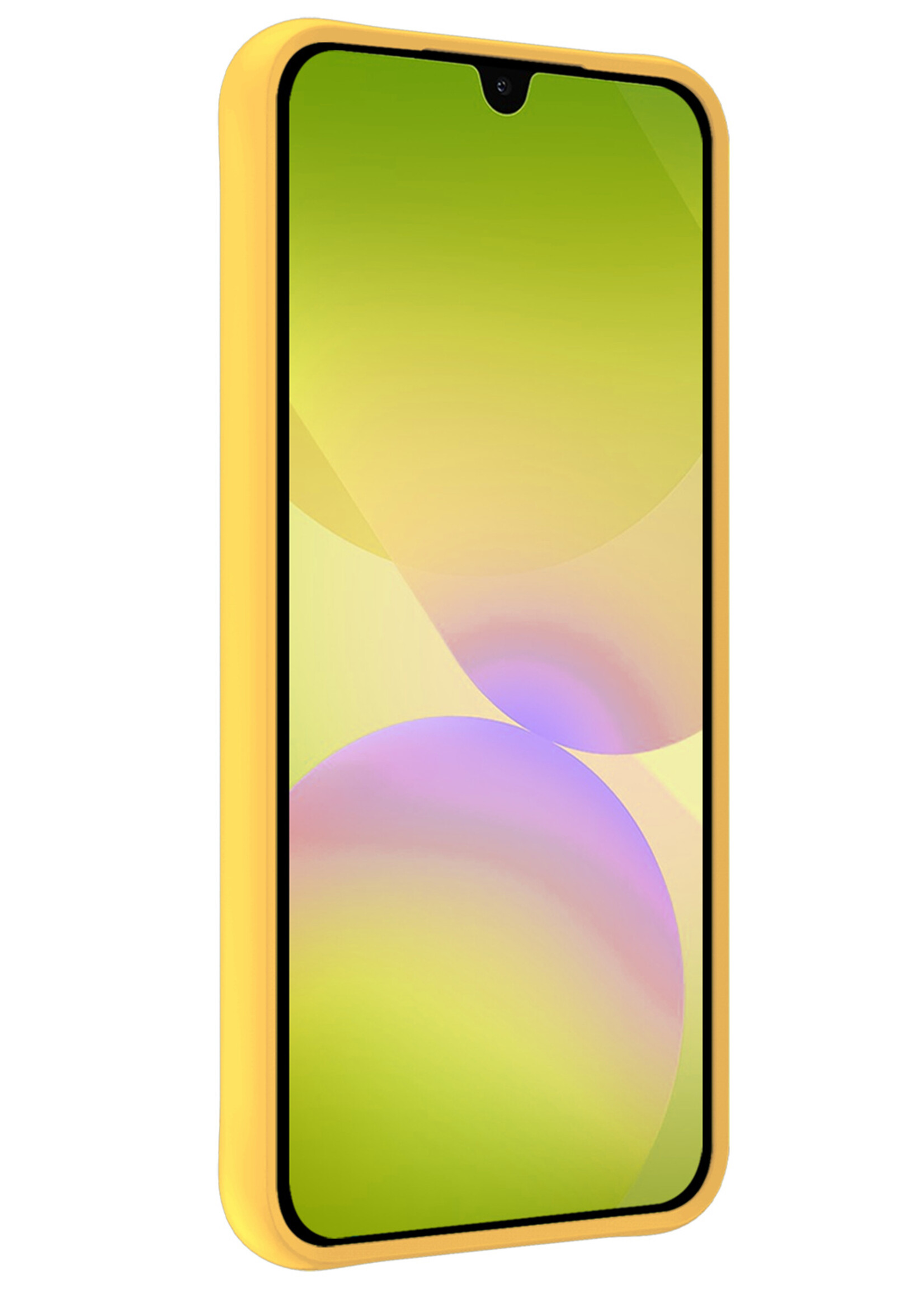 LUQ LUQ Samsung Galaxy A26 Hoesje Siliconen - Geel - 2 PACK