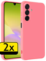 LUQ LUQ Samsung Galaxy A26 Hoesje Siliconen - Lichtroze - 2 PACK