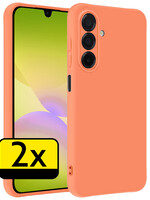 LUQ LUQ Samsung Galaxy A26 Hoesje Siliconen - Perzik - 2 PACK