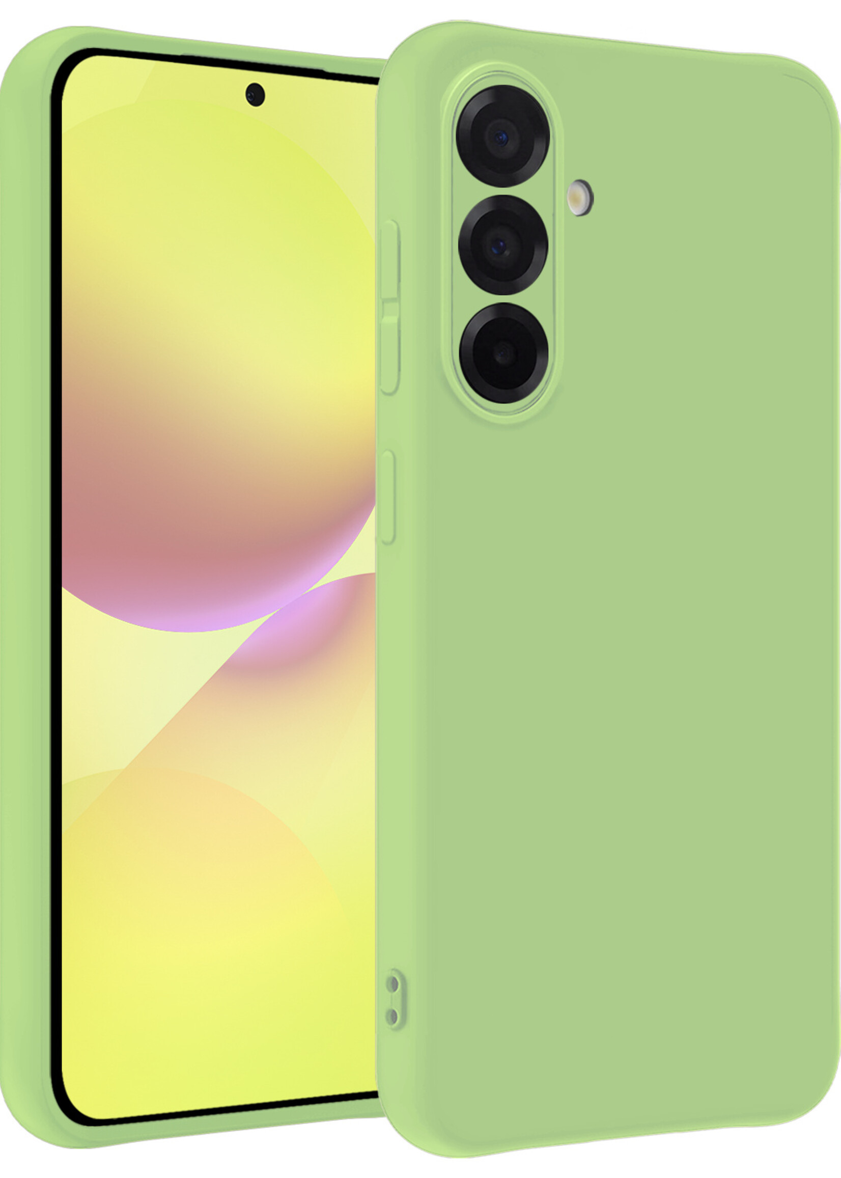 LUQ LUQ Samsung Galaxy A36 Hoesje Siliconen - Groen