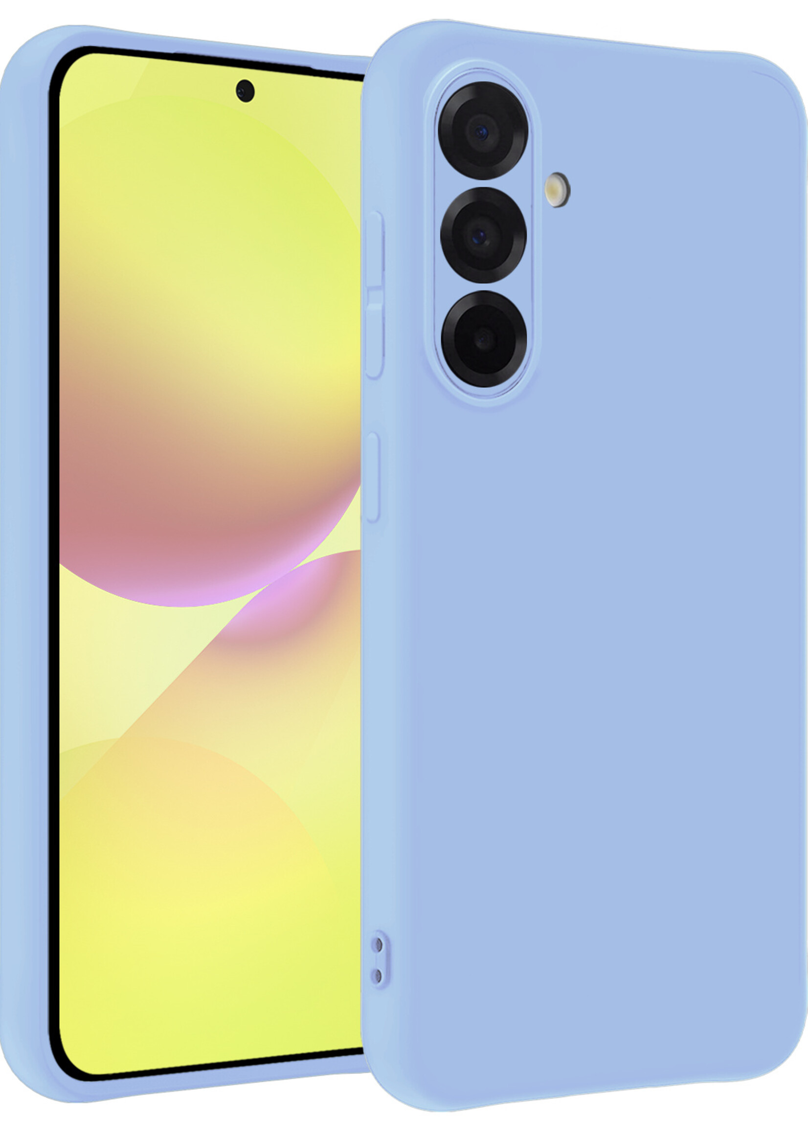 LUQ LUQ Samsung Galaxy A36 Hoesje Siliconen - Lichtblauw