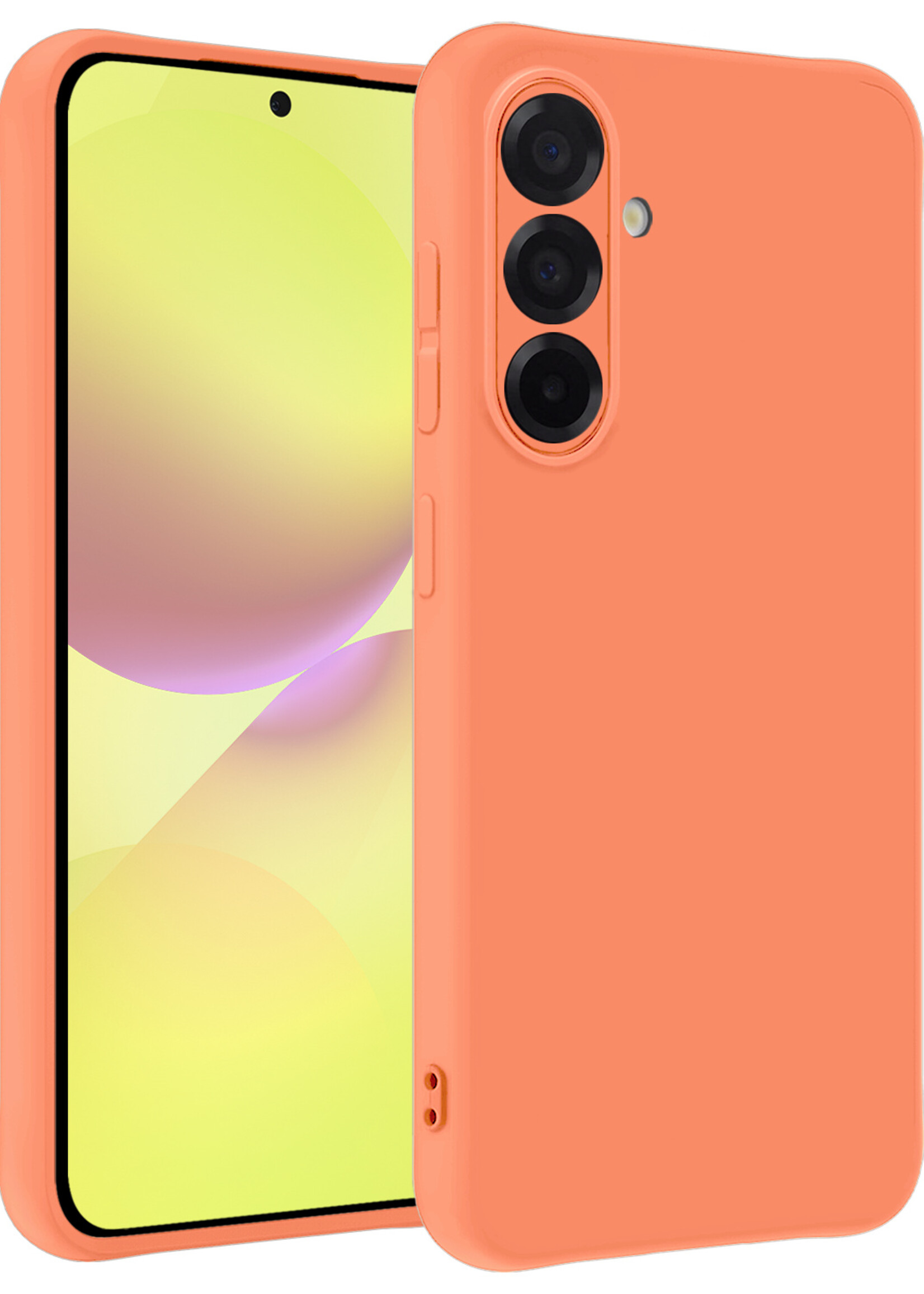 LUQ LUQ Samsung Galaxy A36 Hoesje Siliconen - Perzik