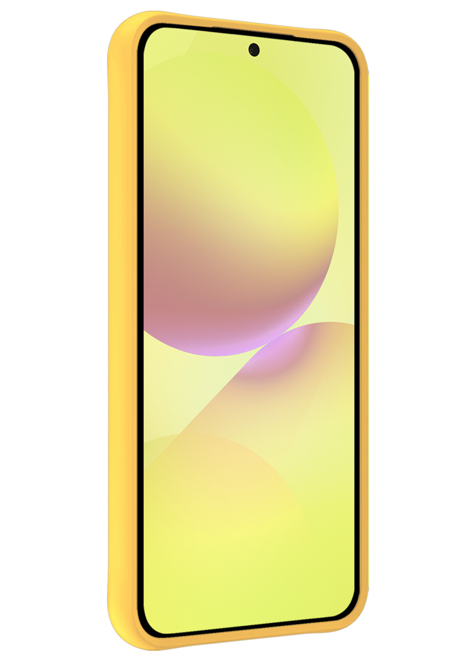 LUQ LUQ Samsung Galaxy A36 Hoesje Siliconen - Geel - 2 PACK