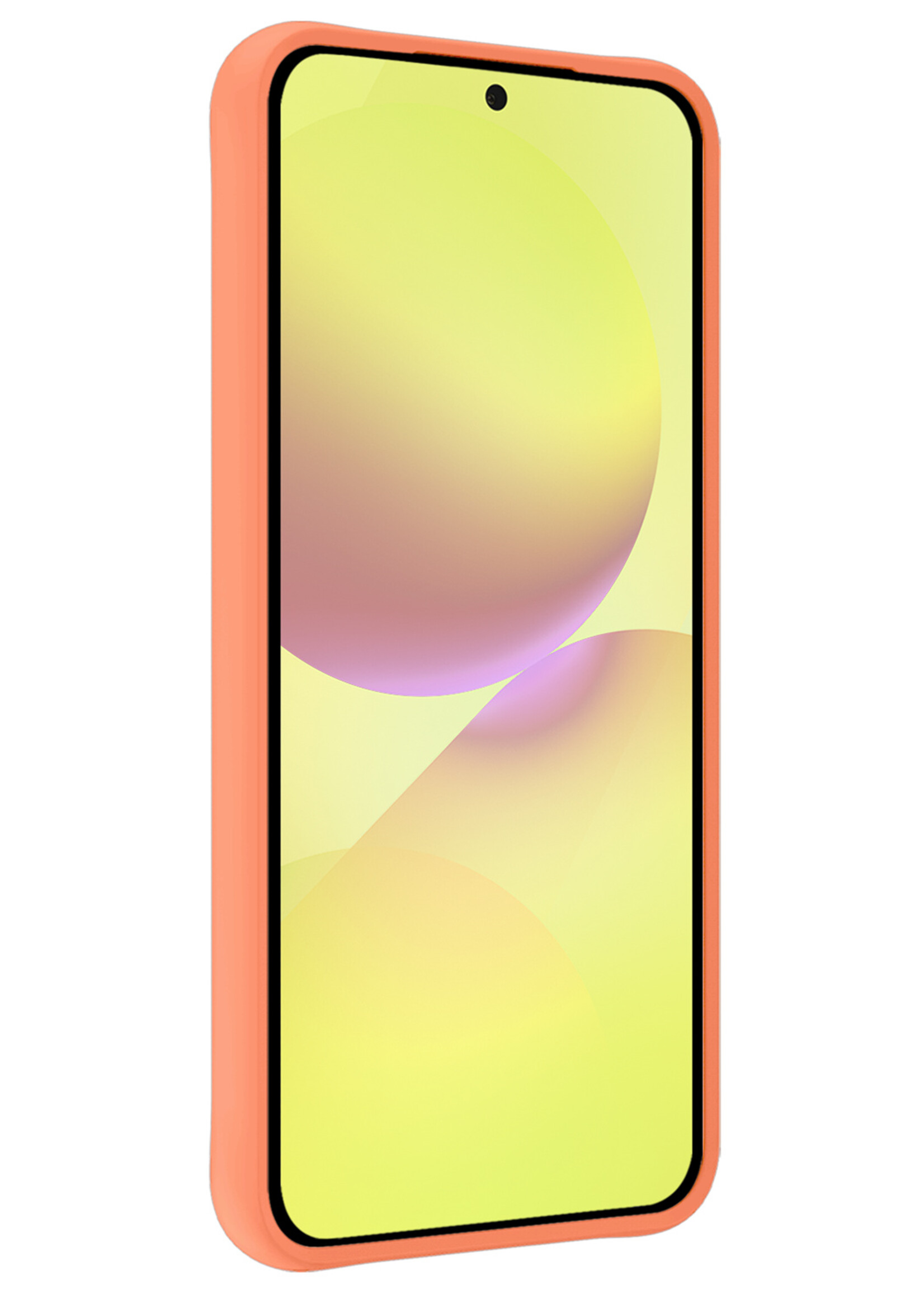 LUQ LUQ Samsung Galaxy A36 Hoesje Siliconen - Perzik - 2 PACK