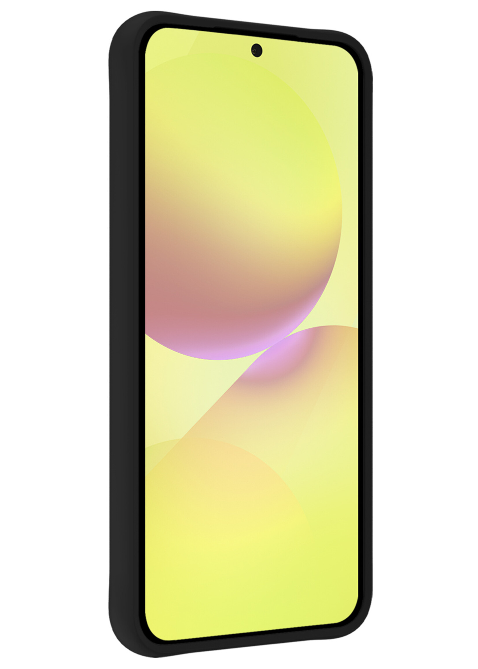 LUQ LUQ Samsung Galaxy A36 Hoesje Siliconen Met Screenprotector - Zwart