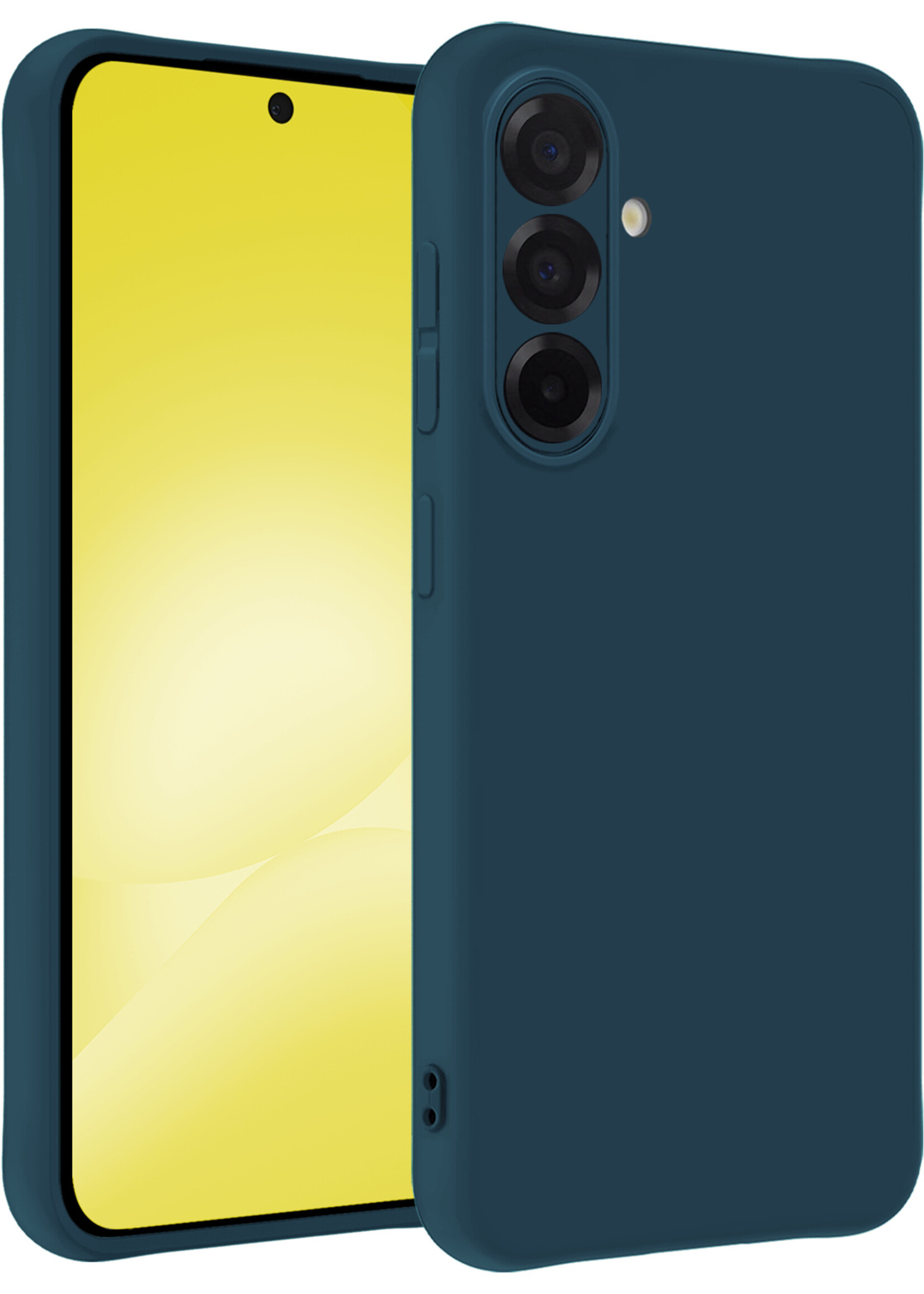 LUQ LUQ Samsung Galaxy A56 Hoesje Siliconen - Donkerblauw