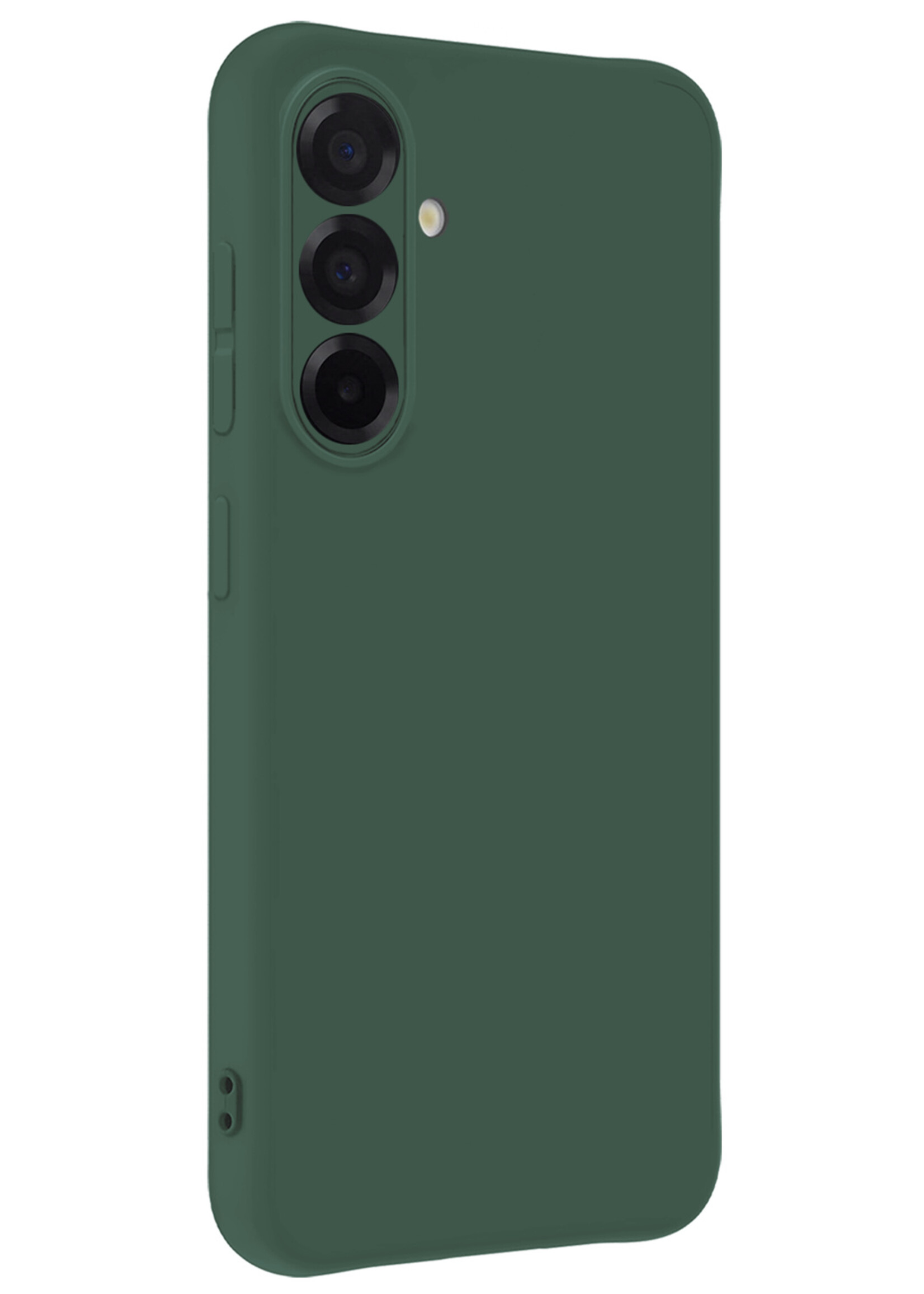 LUQ LUQ Samsung Galaxy A56 Hoesje Siliconen - Donkergroen