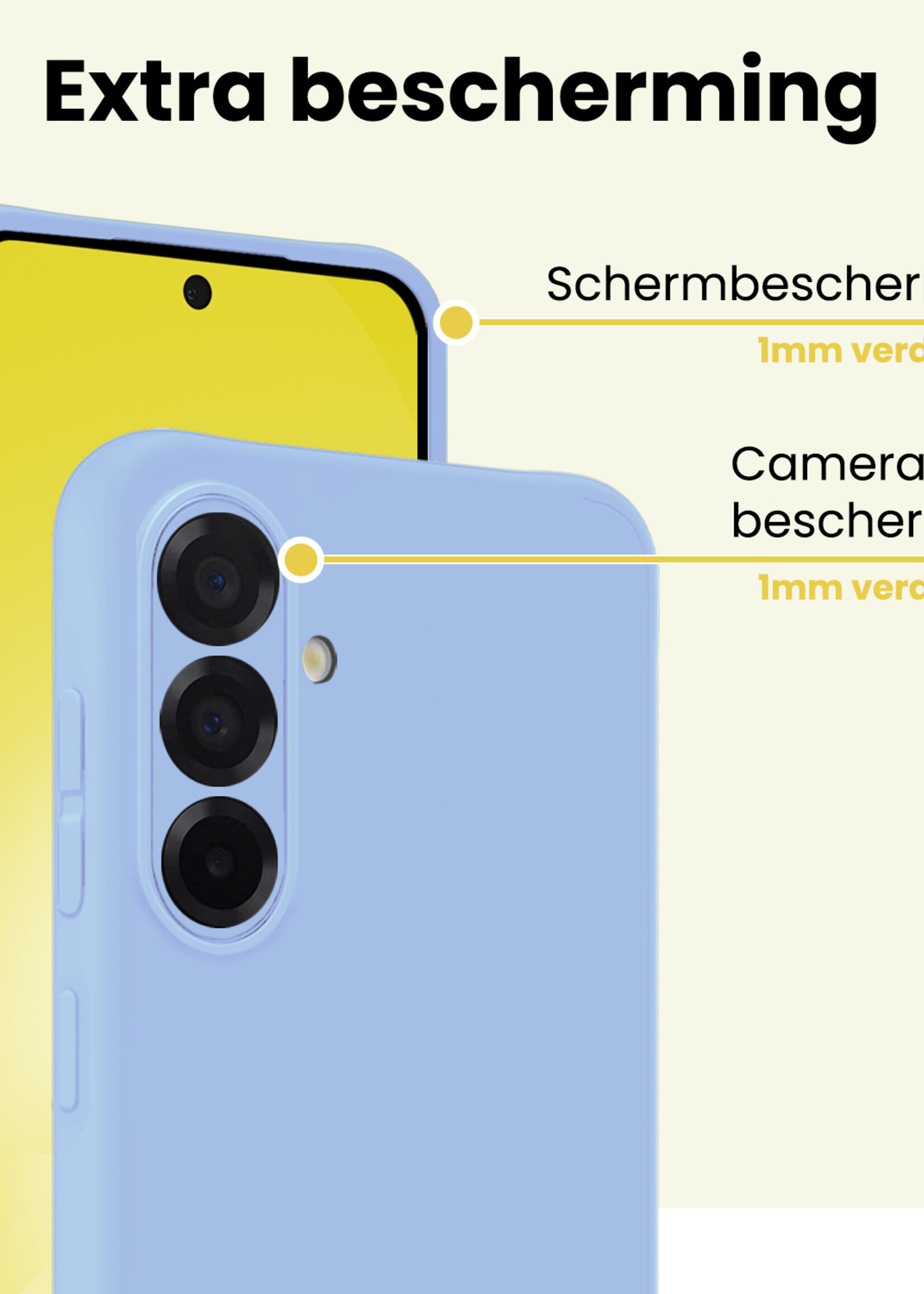 LUQ LUQ Samsung Galaxy A56 Hoesje Siliconen - Lichtblauw