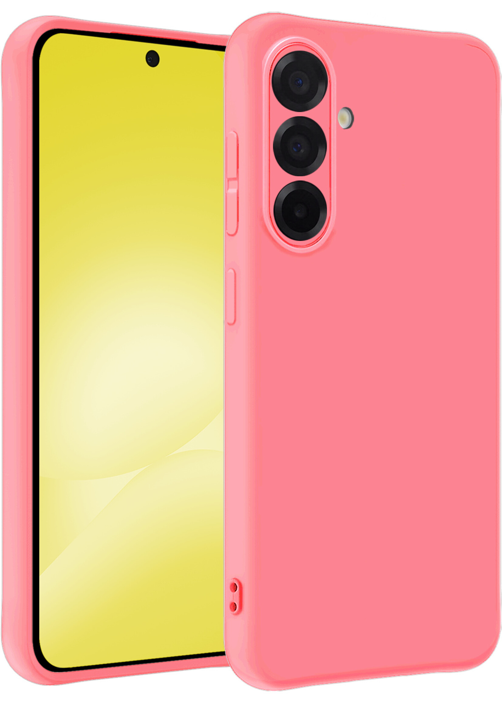 LUQ LUQ Samsung Galaxy A56 Hoesje Siliconen - Lichtroze