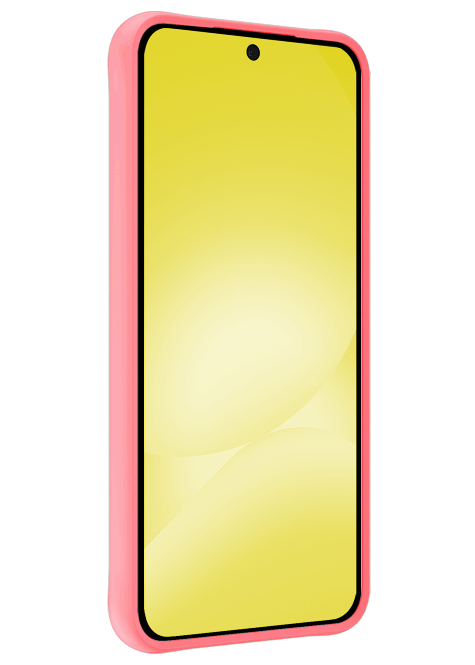 LUQ LUQ Samsung Galaxy A56 Hoesje Siliconen - Lichtroze