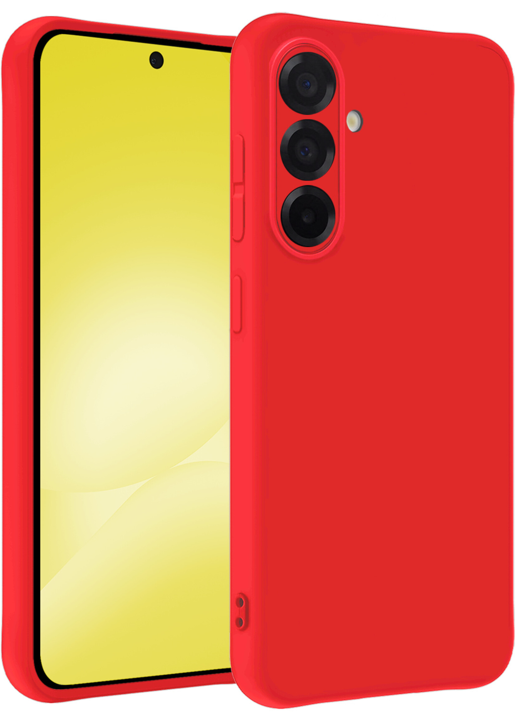 LUQ LUQ Samsung Galaxy A56 Hoesje Siliconen - Rood