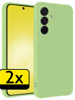 LUQ LUQ Samsung Galaxy A56 Hoesje Siliconen - Groen - 2 PACK