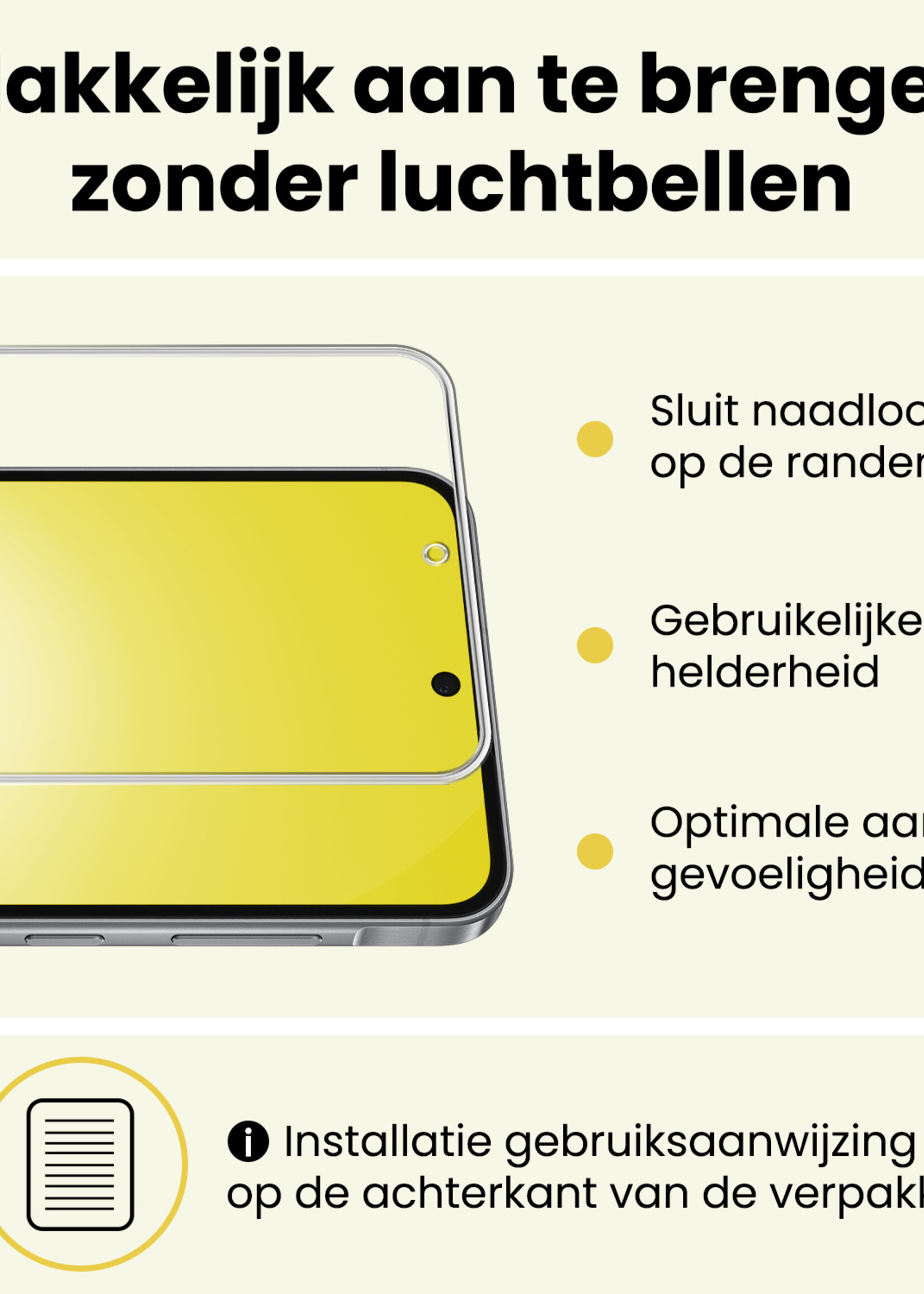 LUQ LUQ Samsung Galaxy A56 Hoesje Siliconen Met Screenprotector - Rood