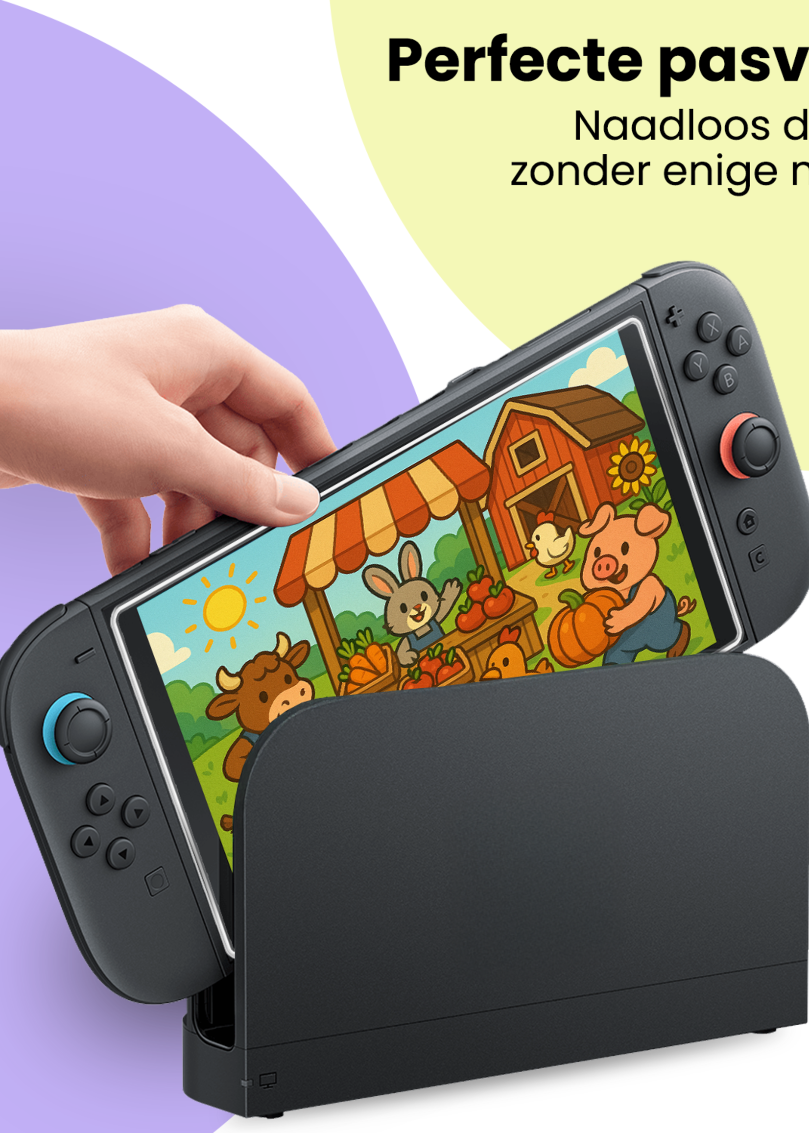 LUQ LUQ Nintendo Switch 2 Screenprotector - 2 PACK