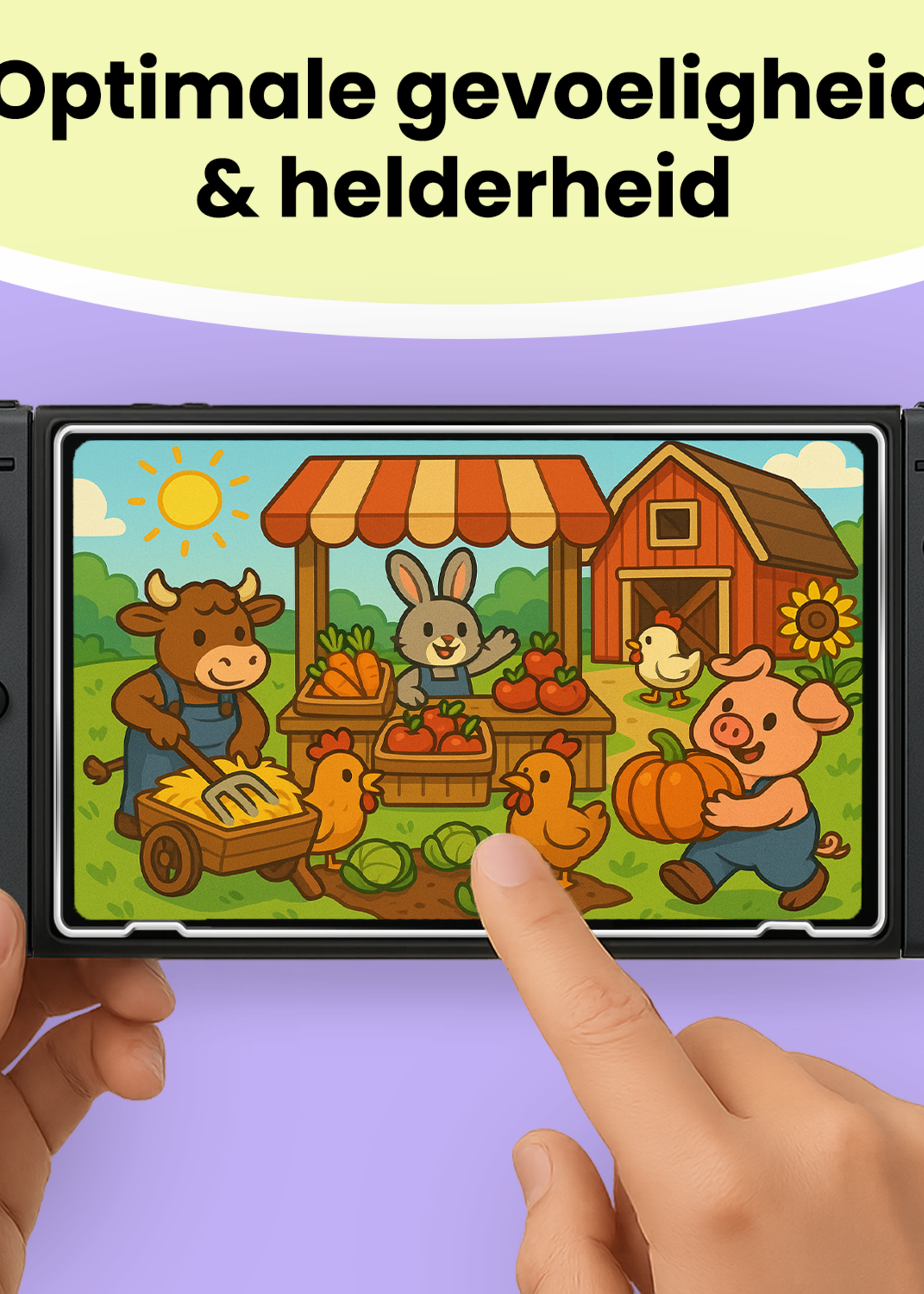 LUQ LUQ Nintendo Switch 2 Screenprotector - 2 PACK