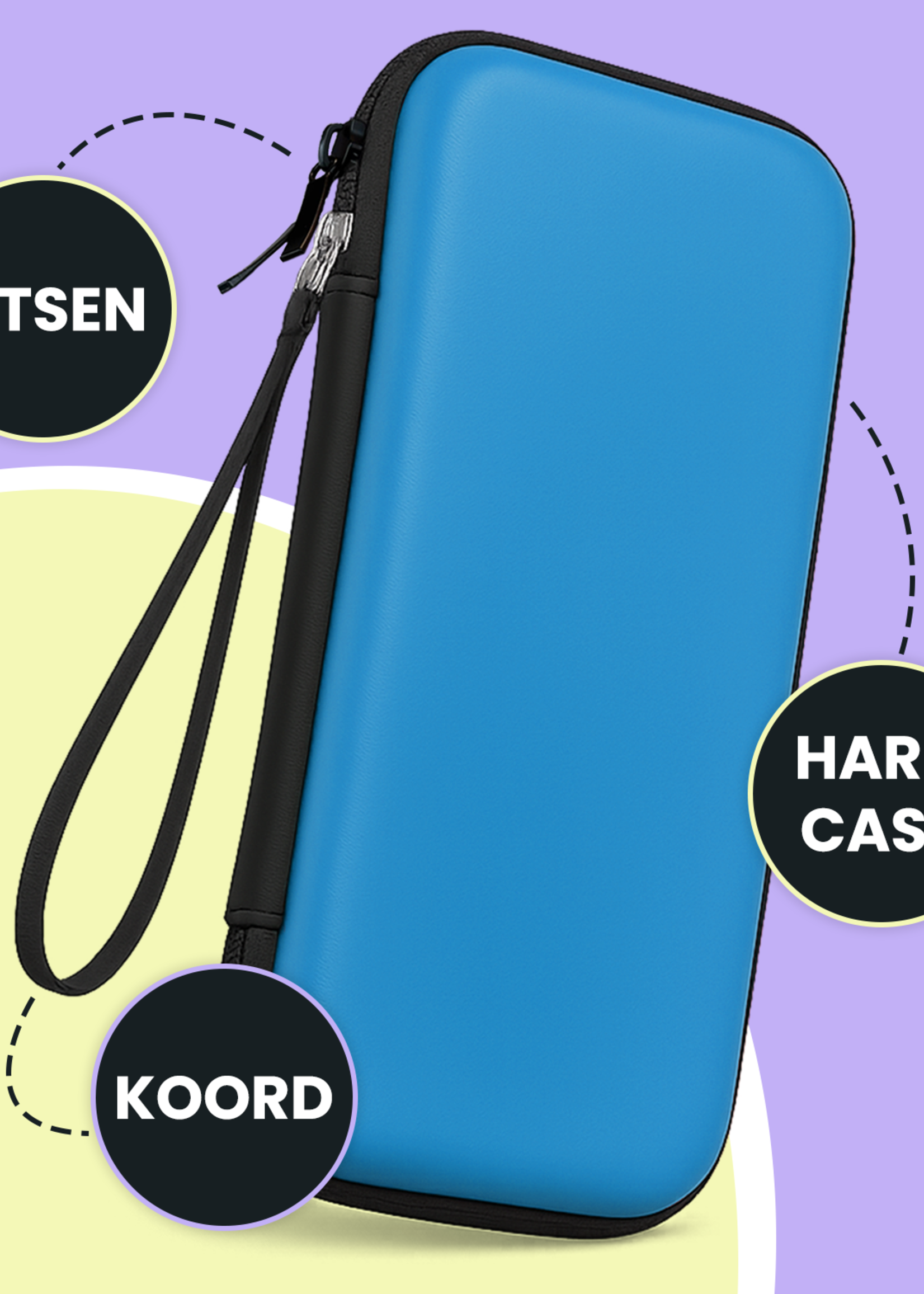 LUQ LUQ Hoesje voor Nintendo Switch 2 - Blauw