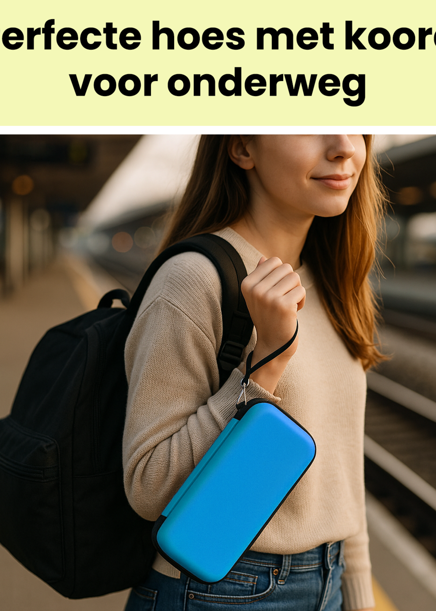 LUQ LUQ Hoesje voor Nintendo Switch 2 - Blauw