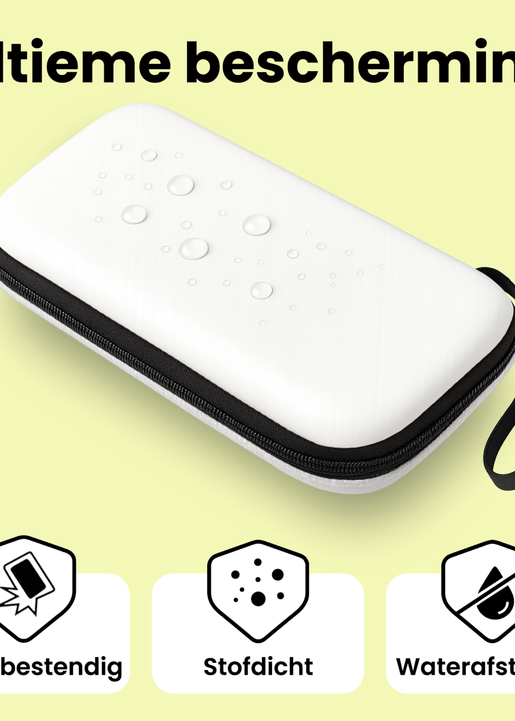 LUQ LUQ Hoesje voor Nintendo Switch 2 - Wit