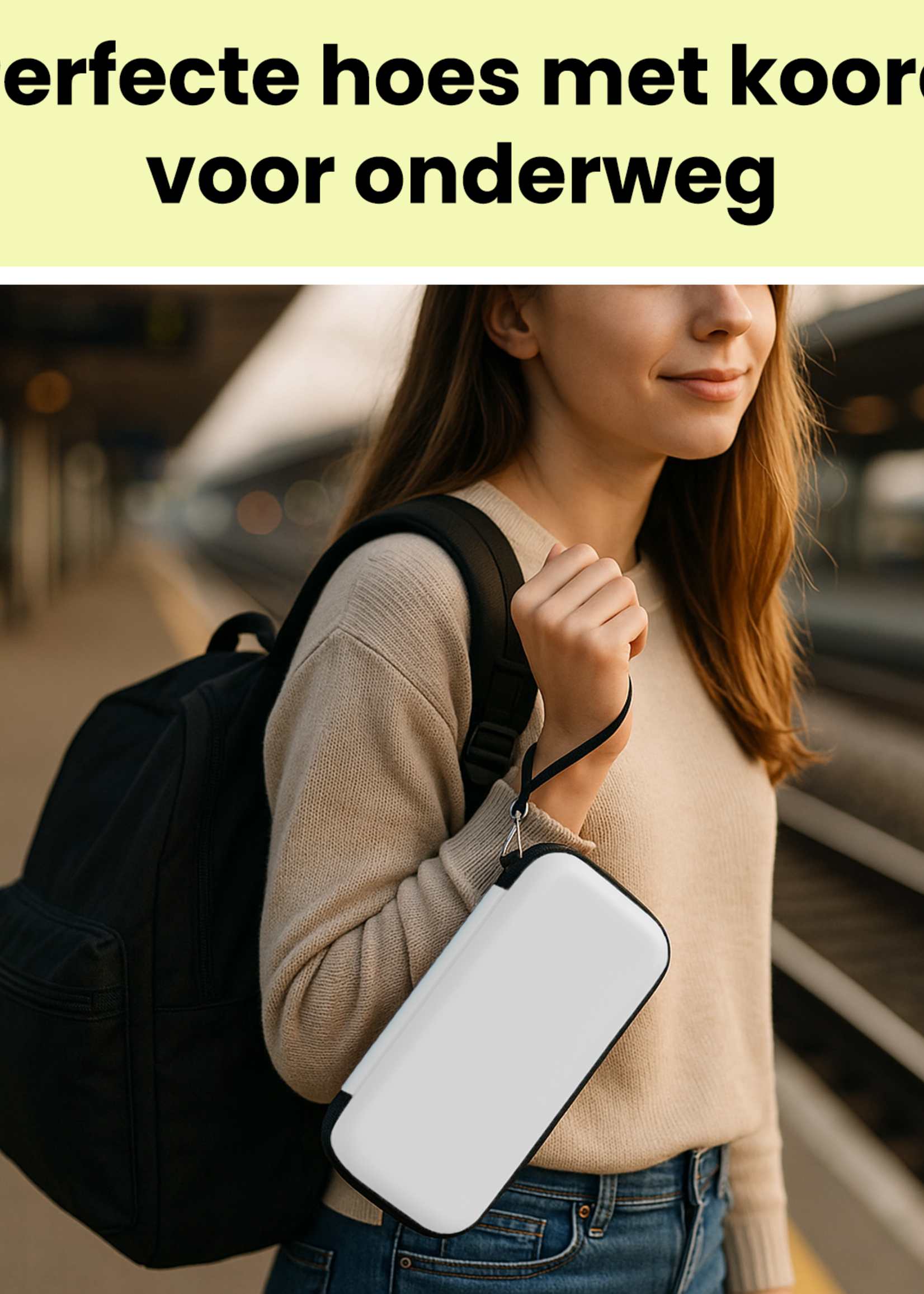 LUQ LUQ Hoesje voor Nintendo Switch 2 - Wit
