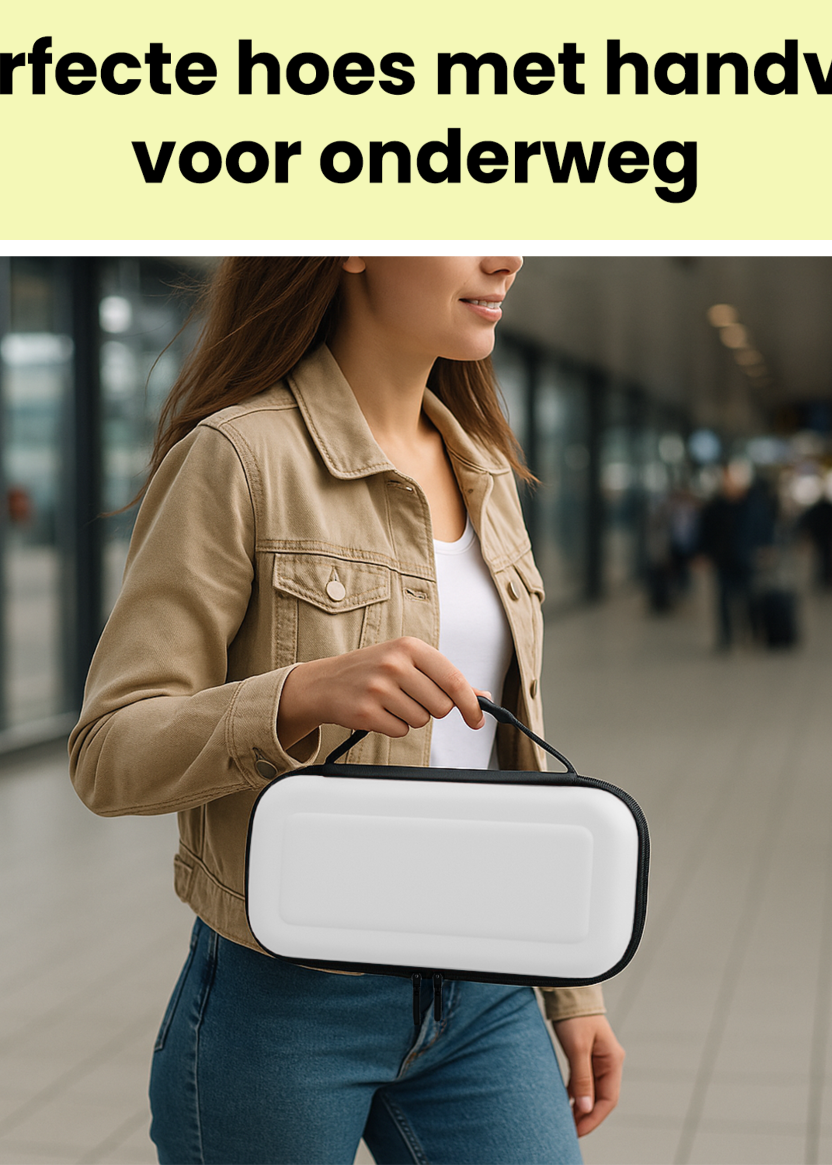 LUQ LUQ Hoesje voor Nintendo Switch 2 - Wit