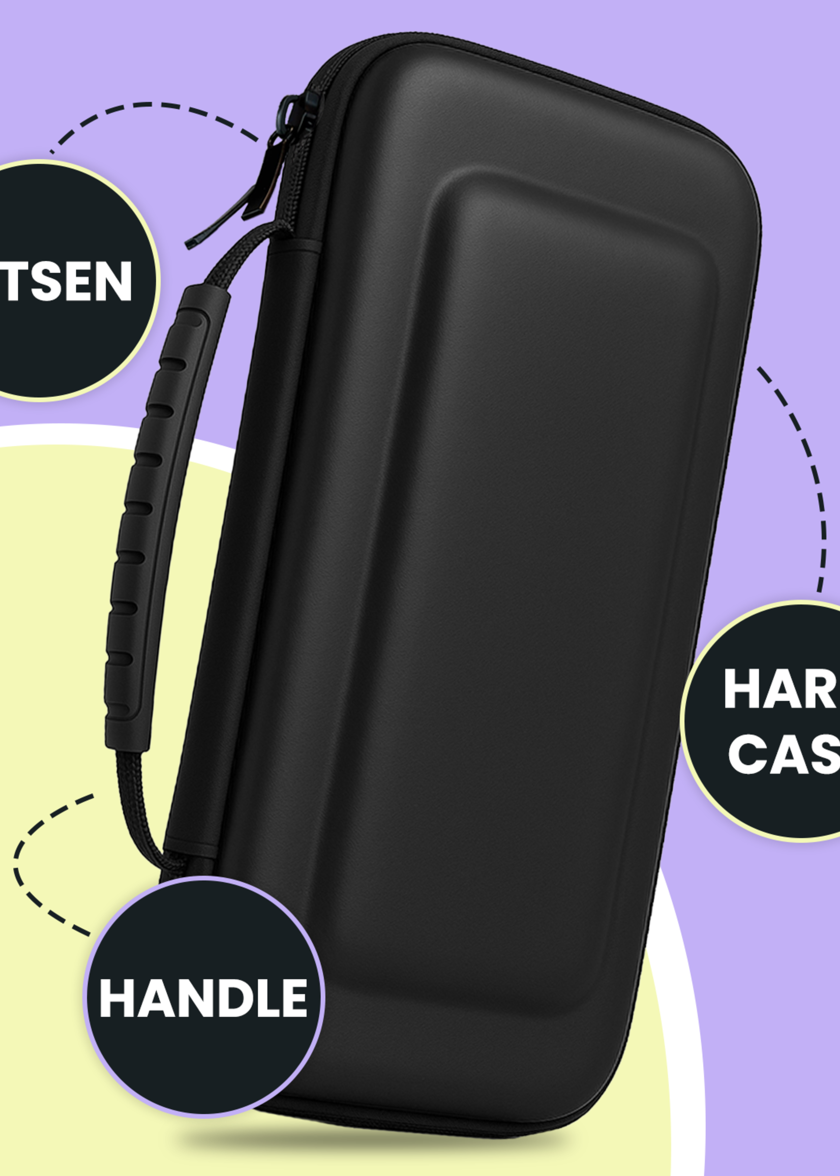 LUQ LUQ Hoesje voor Nintendo Switch 2 - Zwart