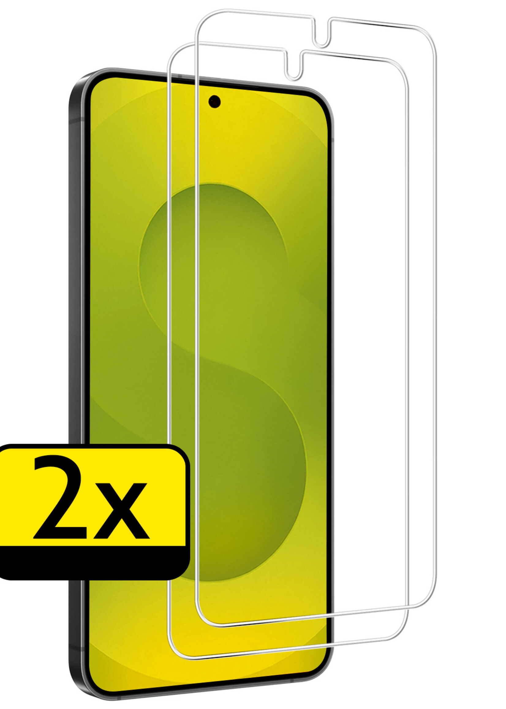LUQ LUQ Samsung Galaxy S25 Edge Screenprotector Glas - 2 PACK