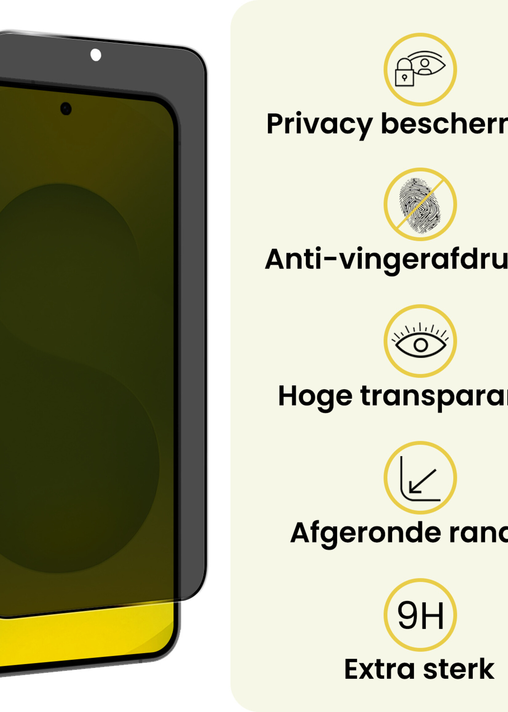 LUQ LUQ Samsung Galaxy S25 Edge Screenprotector Glas Privacy