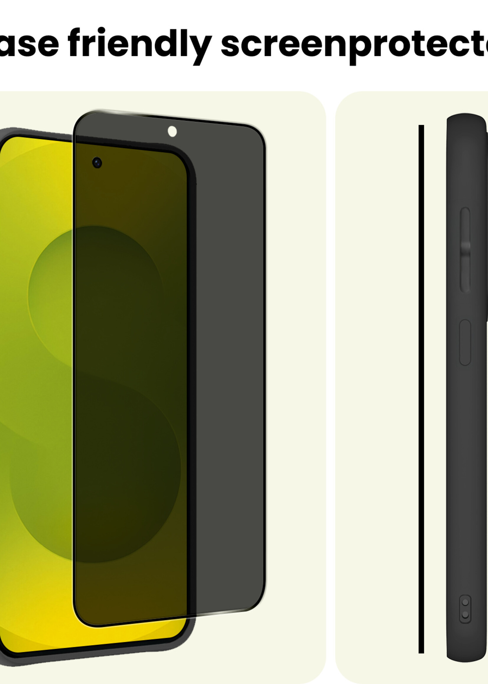 LUQ LUQ Samsung Galaxy S25 Edge Screenprotector Glas Privacy