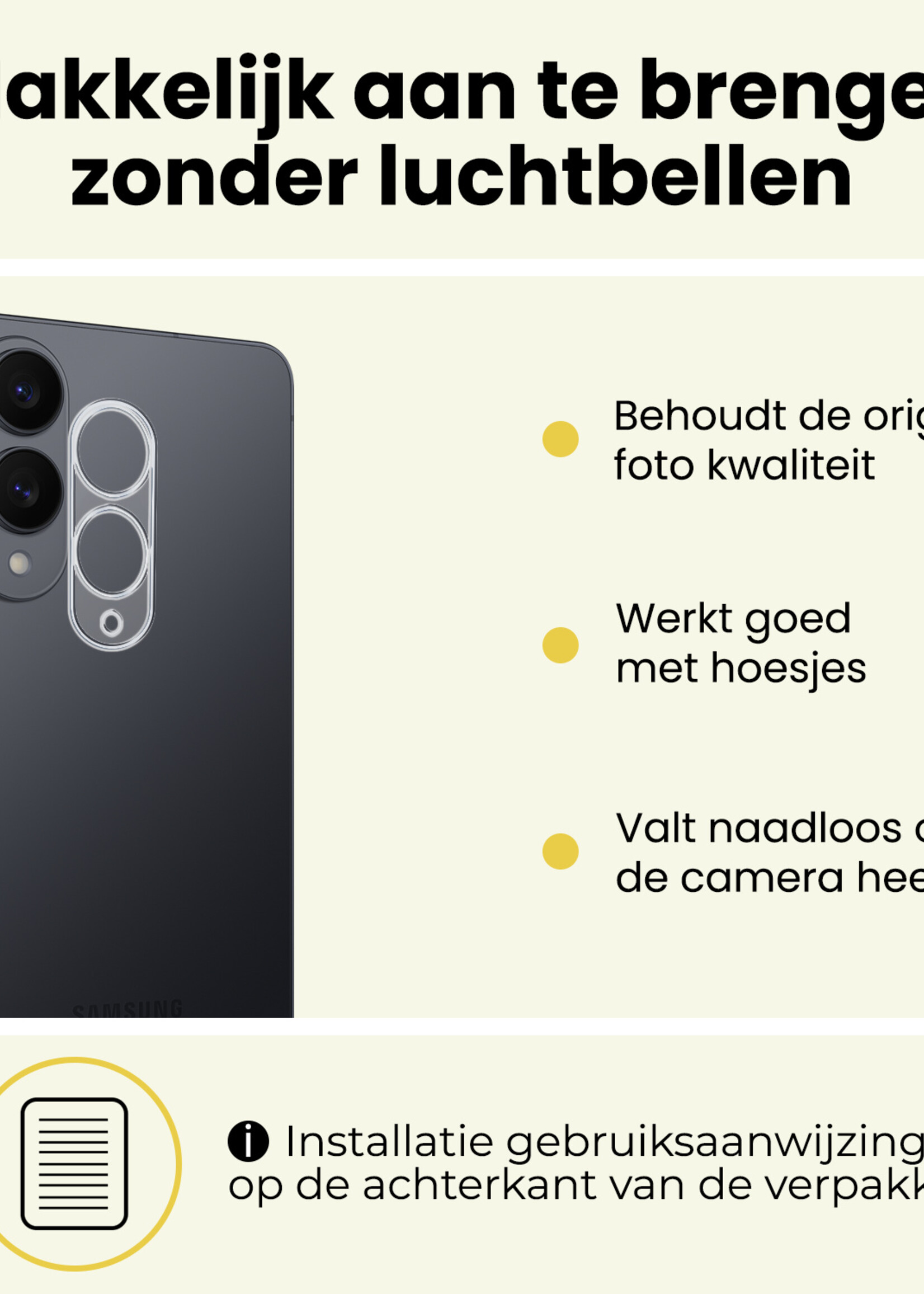 LUQ LUQ Samsung Galaxy S25 Edge Camera Screenprotector