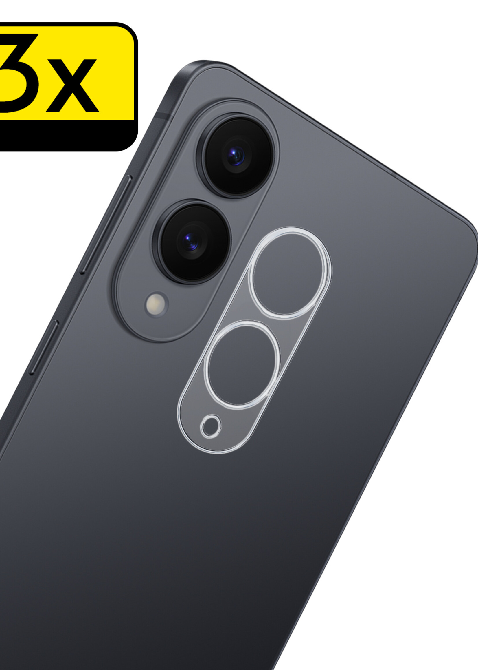 LUQ LUQ Samsung Galaxy S25 Edge Camera Screenprotector - 3 PACK